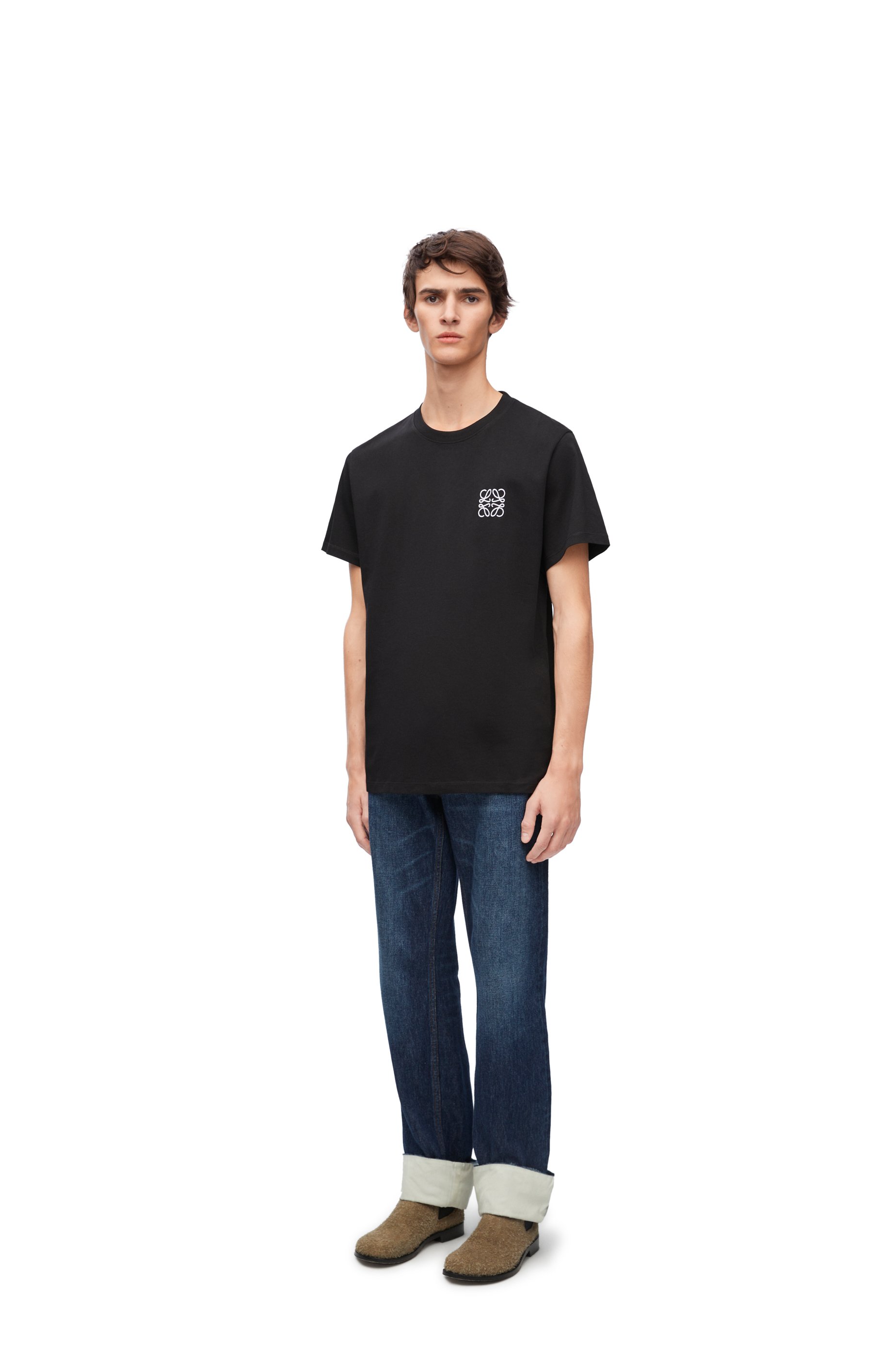 レギュラーフィット Tシャツ（コットン） ブラック - LOEWE