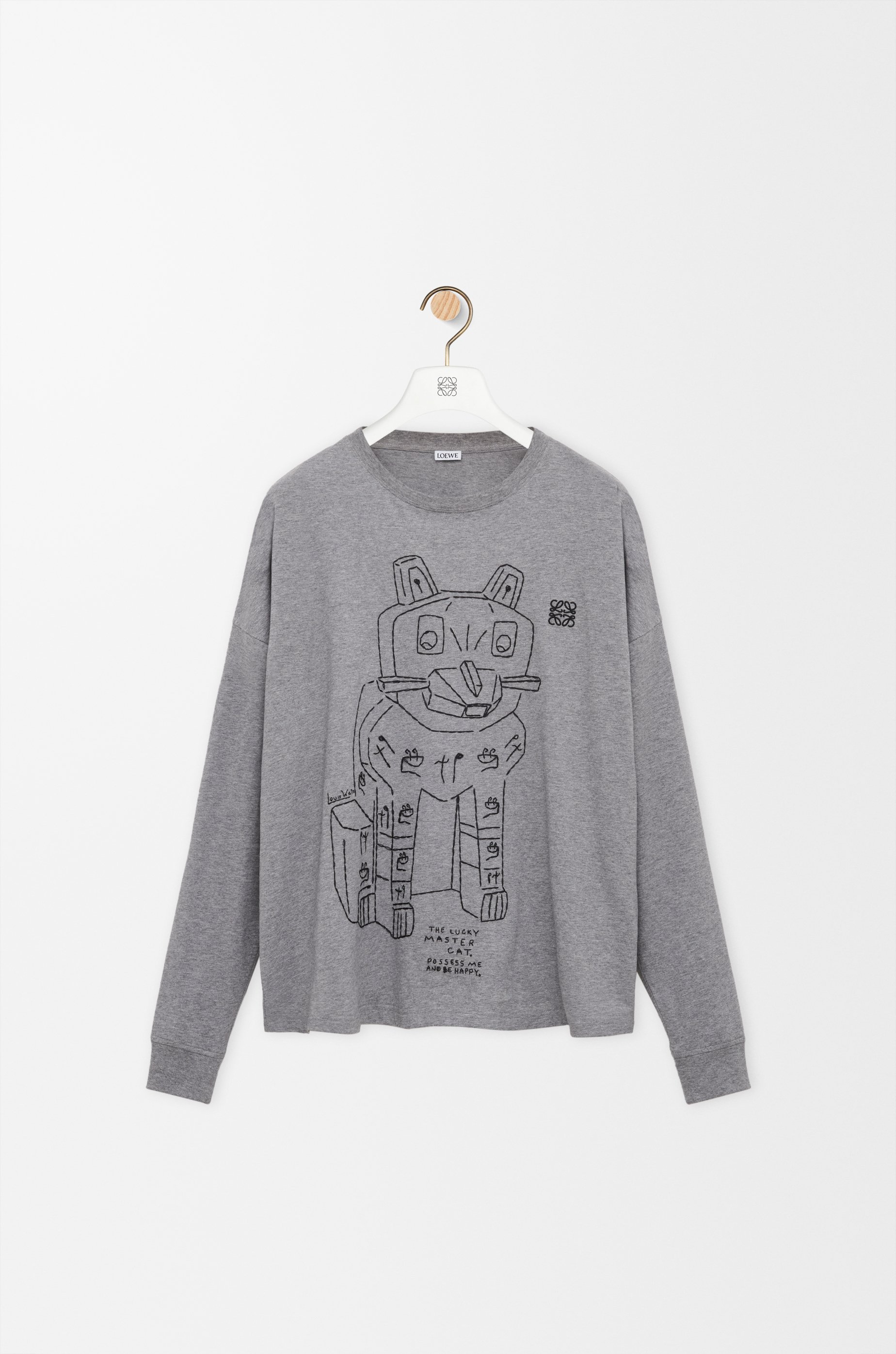 ロングスリーブ Tシャツ（コットン） グレー - LOEWE