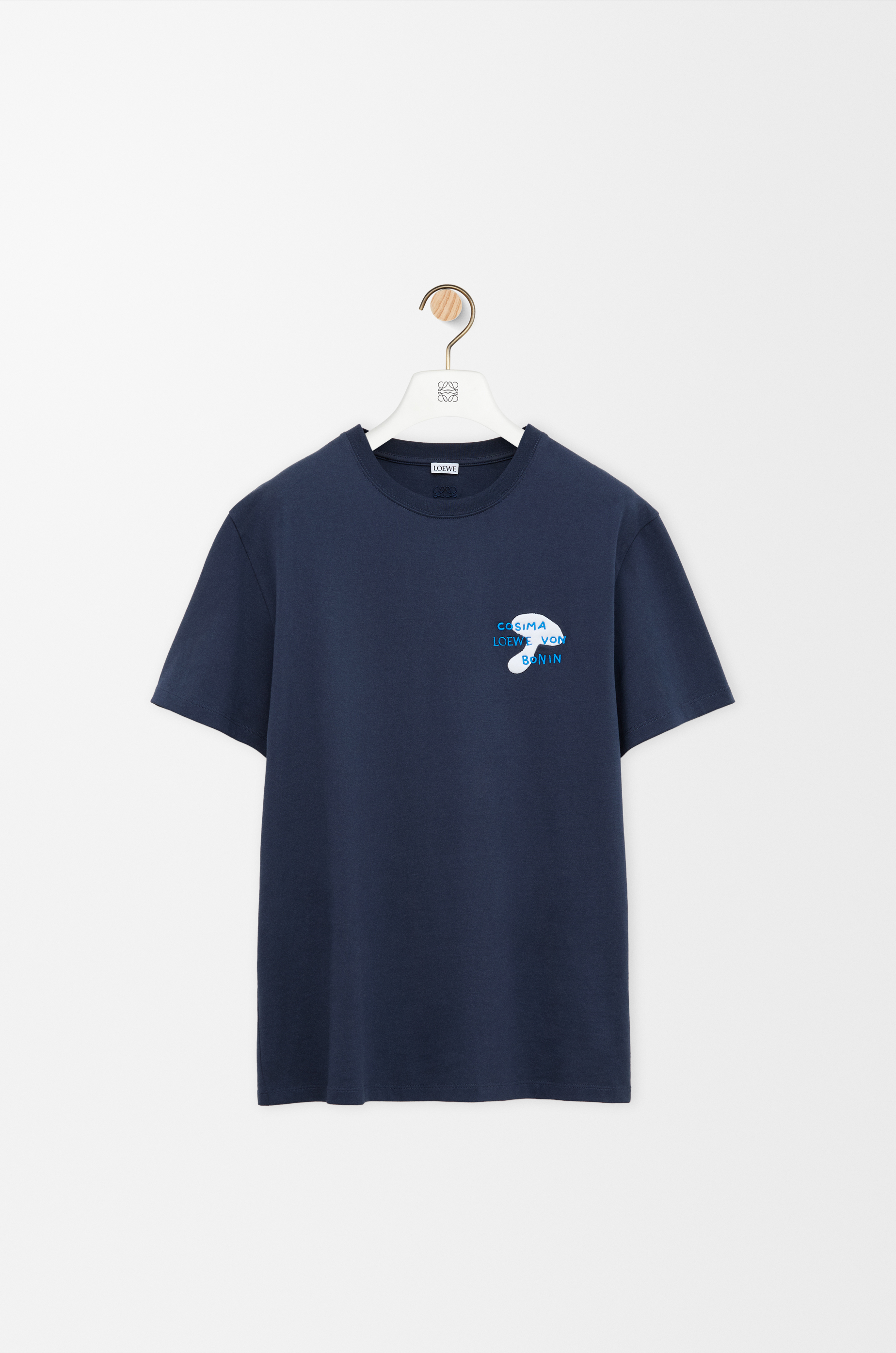 Relaxed fit T-shirt in cotton Blue - LOEWE USA Official Website