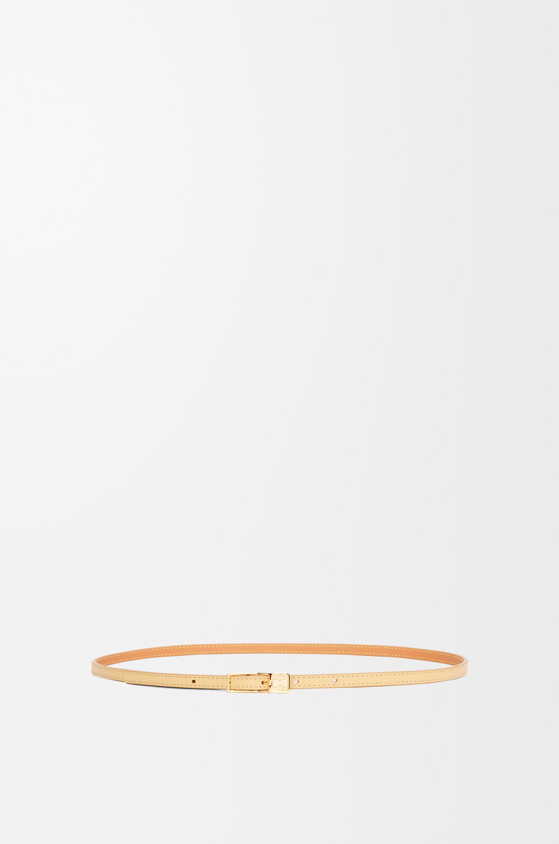 Amazona padlock belt in smooth calfskin Beige - LOEWE