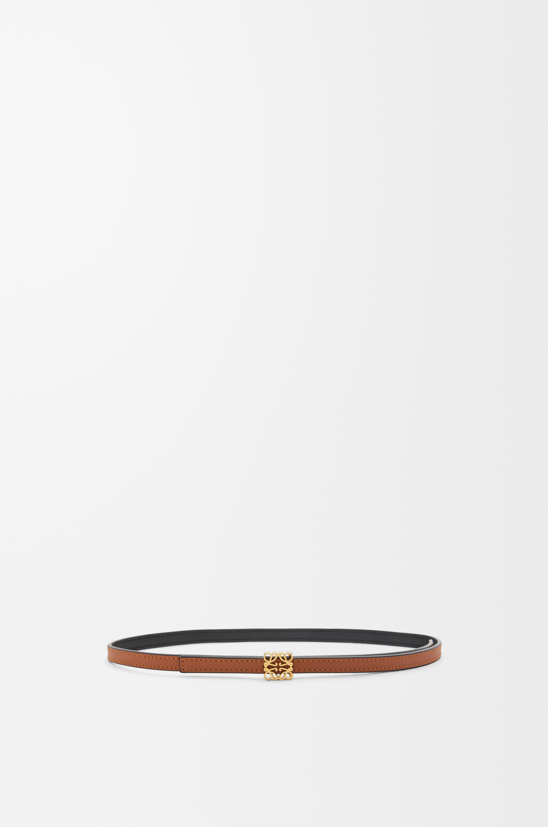 リバーシブル アナグラムキューブ ベルト（スムースカーフ） ブラウン