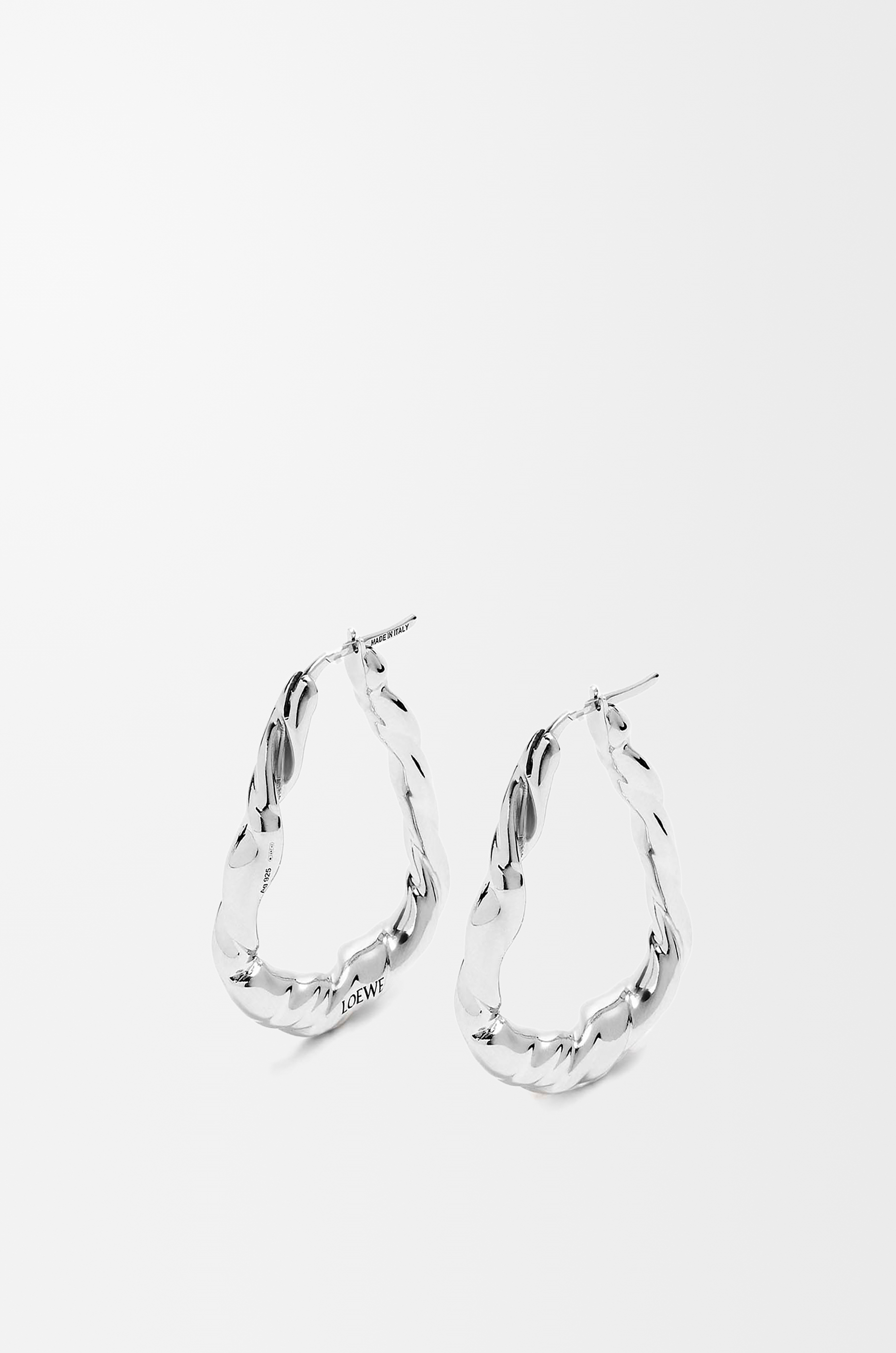ナパツイスト ループ ピアス (スターリングシルバー) シルバー - LOEWE
