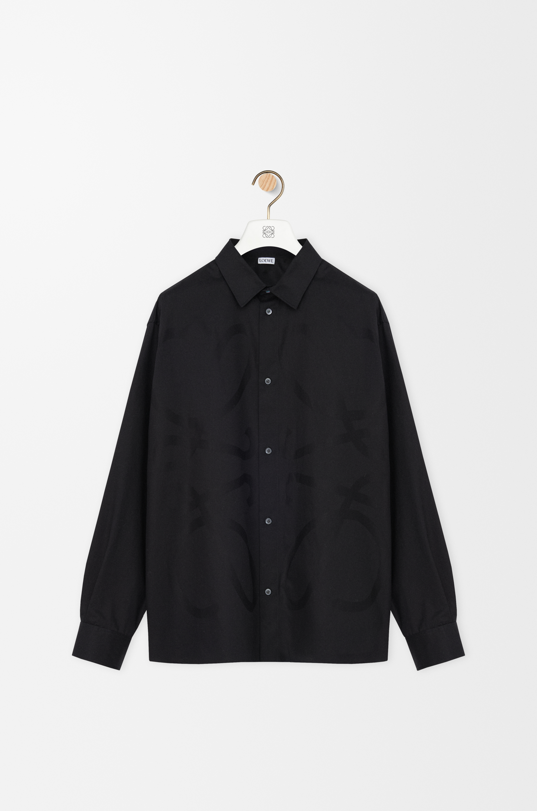 11220【美品・カシミヤ混】ロエベ☆アナグラムロゴ ブランケット ニットシャツ 11220【美品・カシミヤ混】ロエベ☆アナグラムロゴ ブランケット