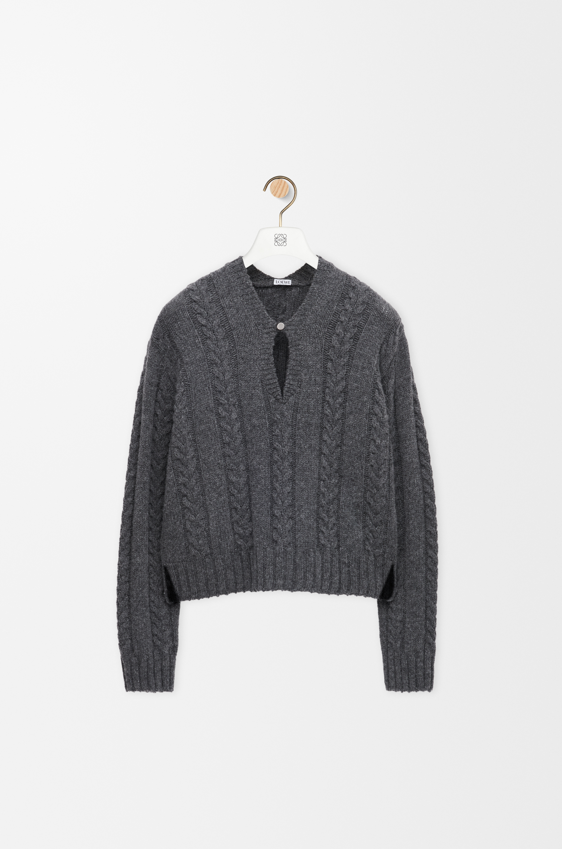 LOEWE ウールコート サイズ40 ダークグレー ショート コート（ウール） グレー - LOEWE