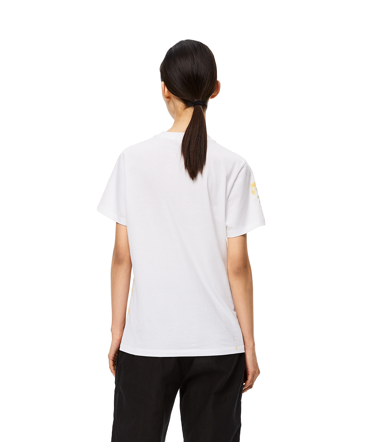 Flower Print Loewe T-Shirt White/Yellow - LOEWE