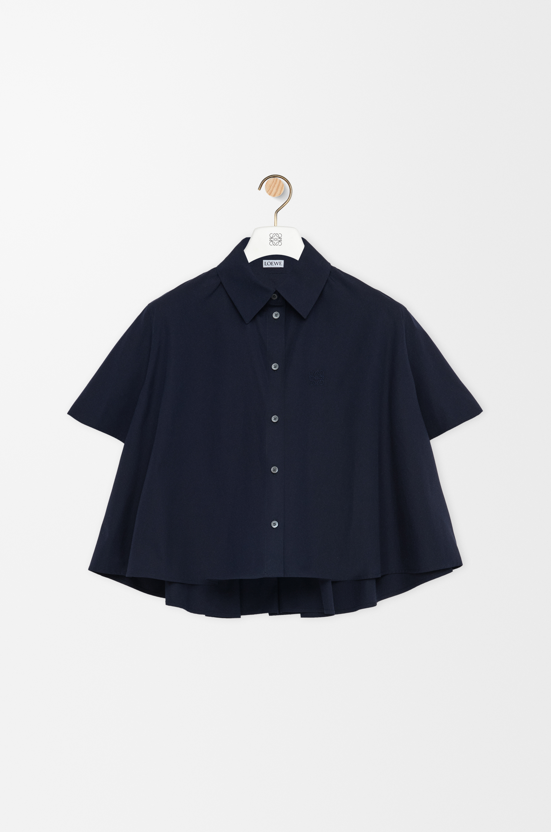 LOEWE ショートスリーブ トラペーズ シャツ（コットン） ショートスリーブ トラペーズ シャツ（コットン） ブルー - LOEWE