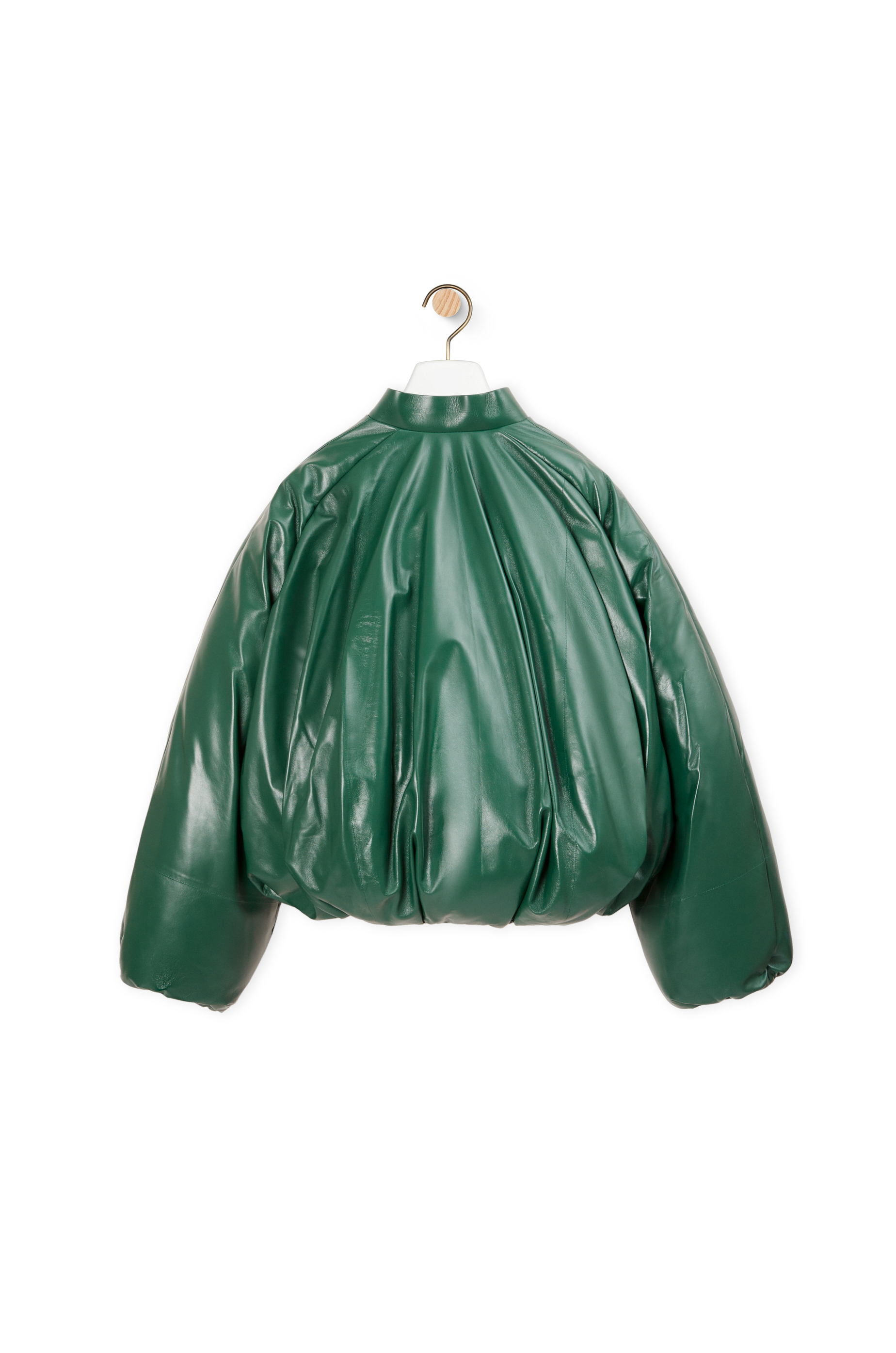 Padded bomber jacket in nappa Bottle Green - LOEWE