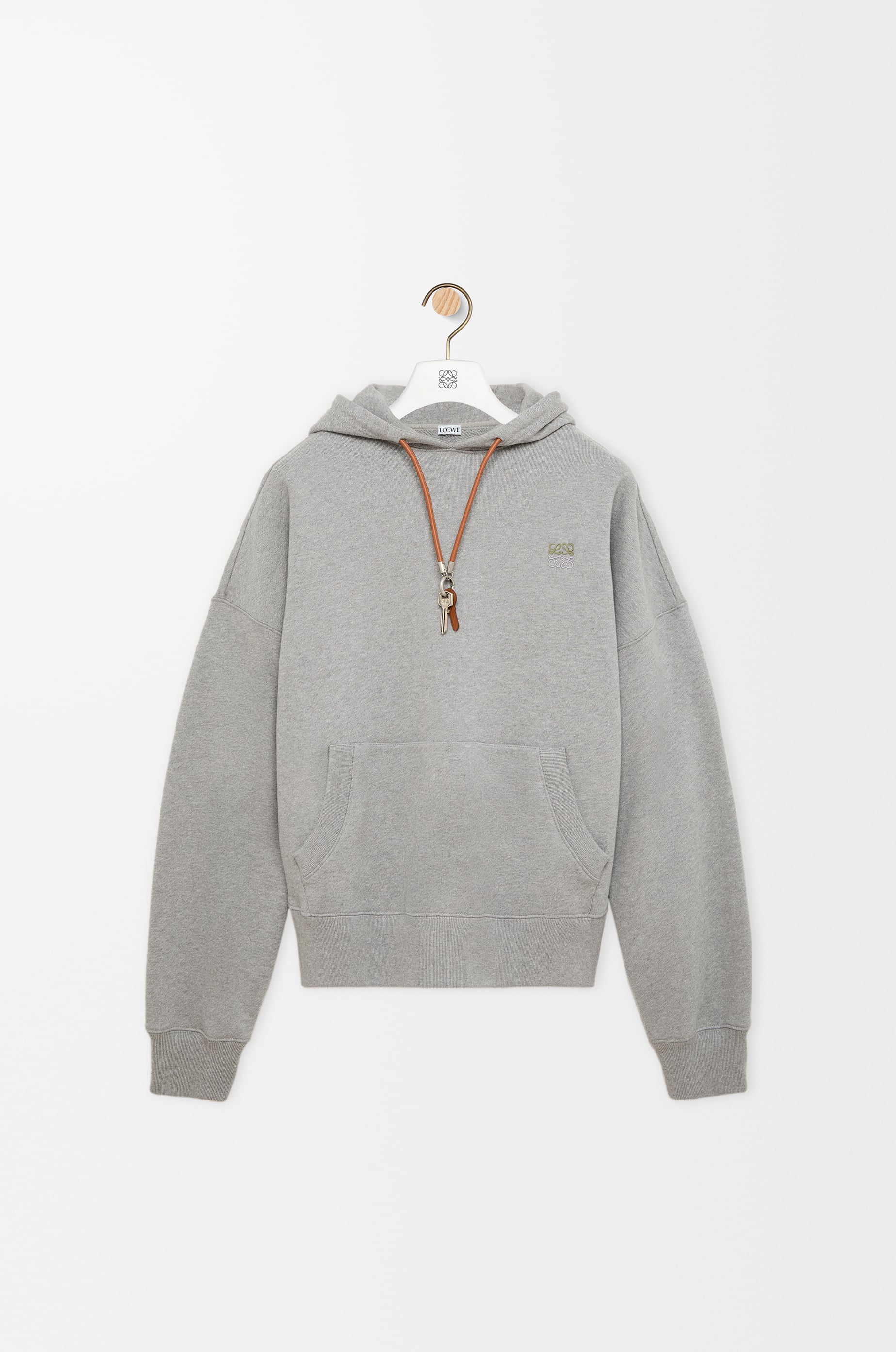 Hoodie in cotton Grey - LOEWE International official website