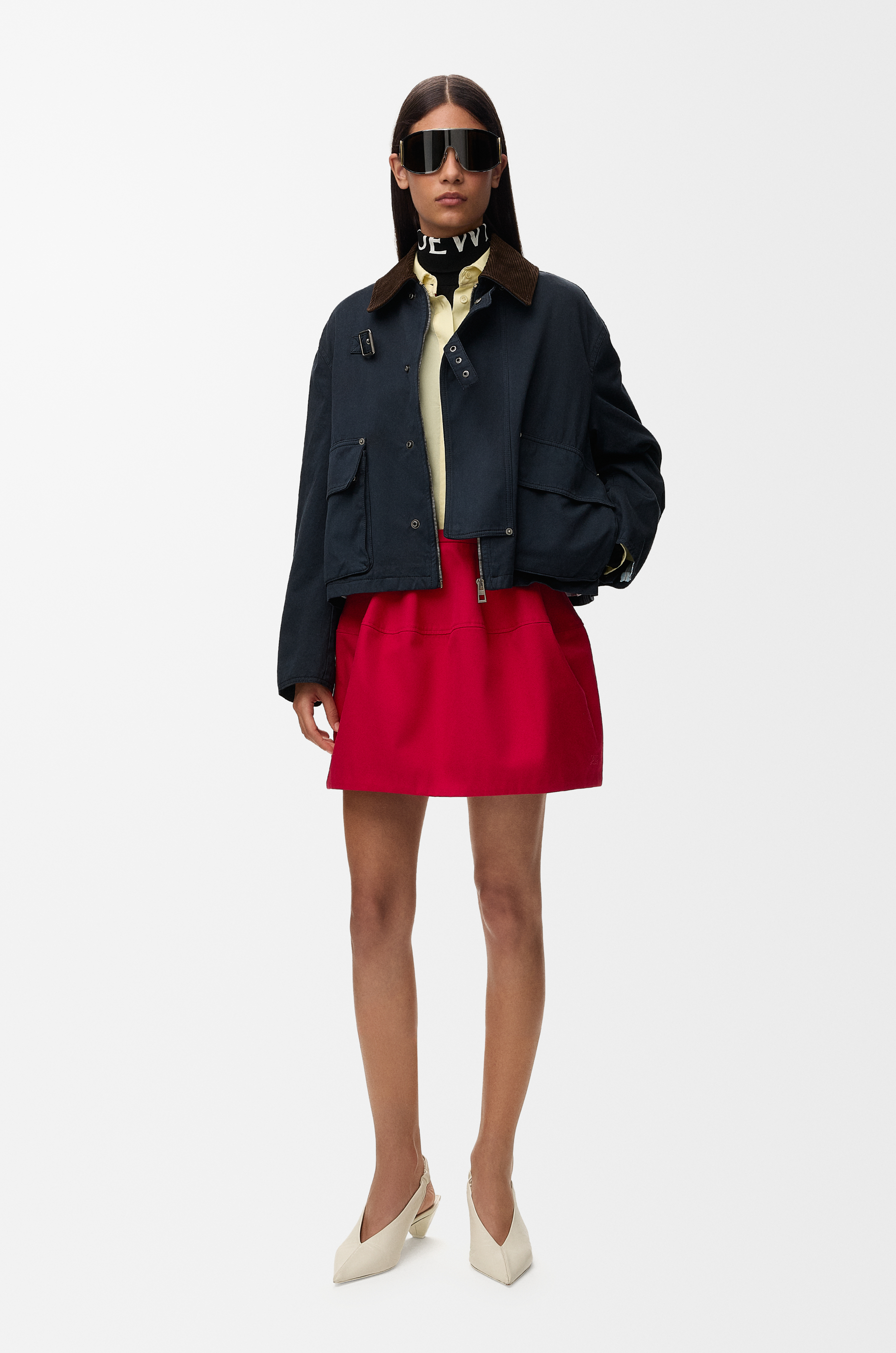 Loewe Balloon Skirt In Cotton And Silk Size: 38 For Woman In Red