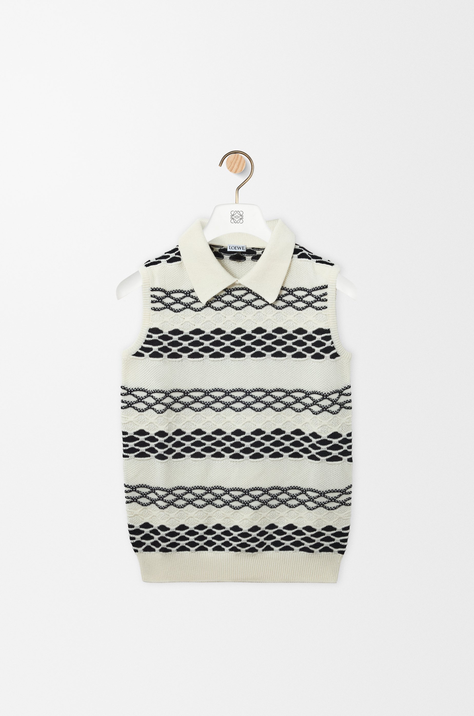 ベスト（コットンジャカード） ブラック - LOEWE