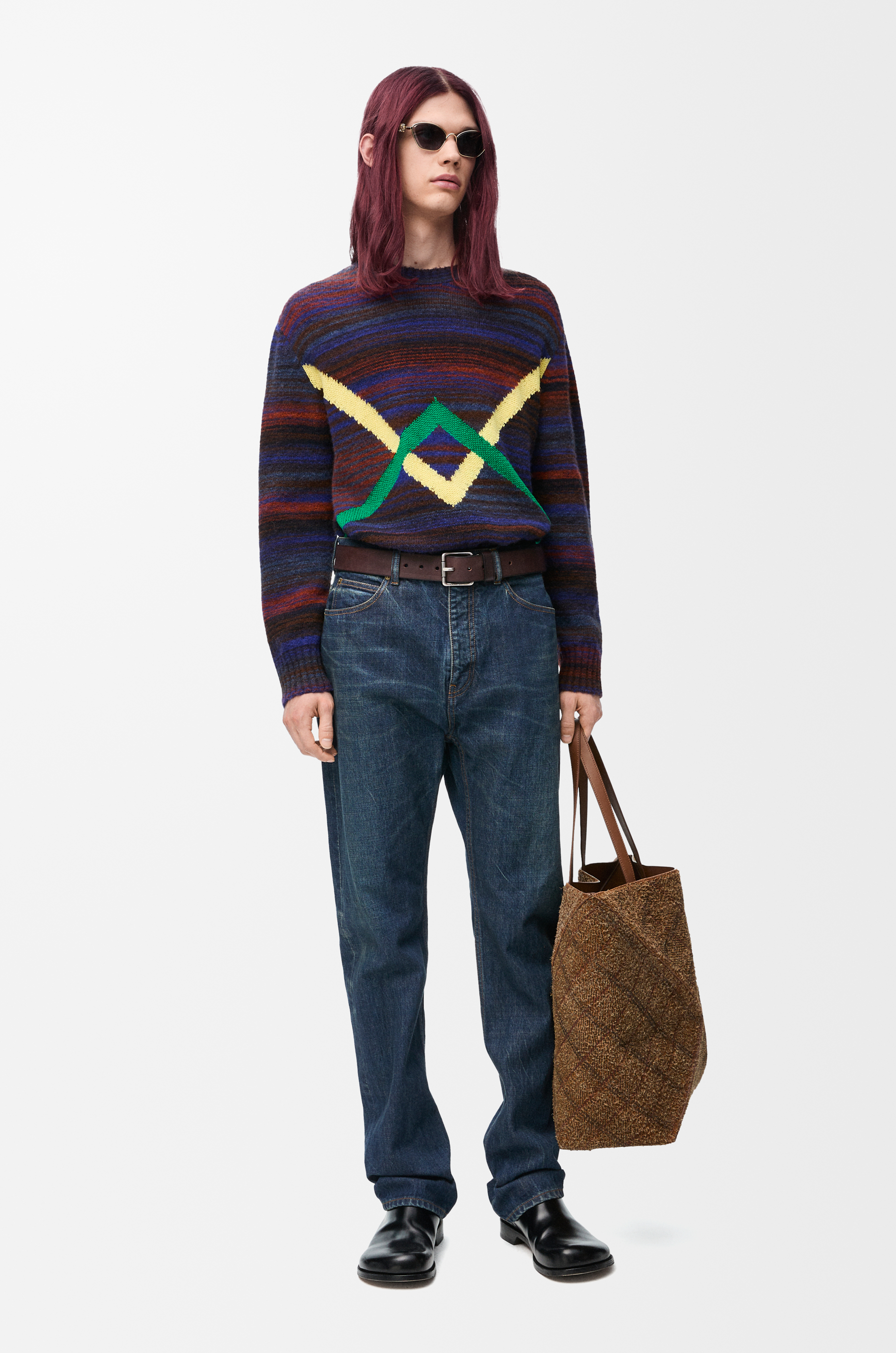 お値下げ⭐︎LOEWE ストレートダメージデニム ダークブルー お値下げ⭐︎LOEWE ストレートダメージデニム ダークブルー