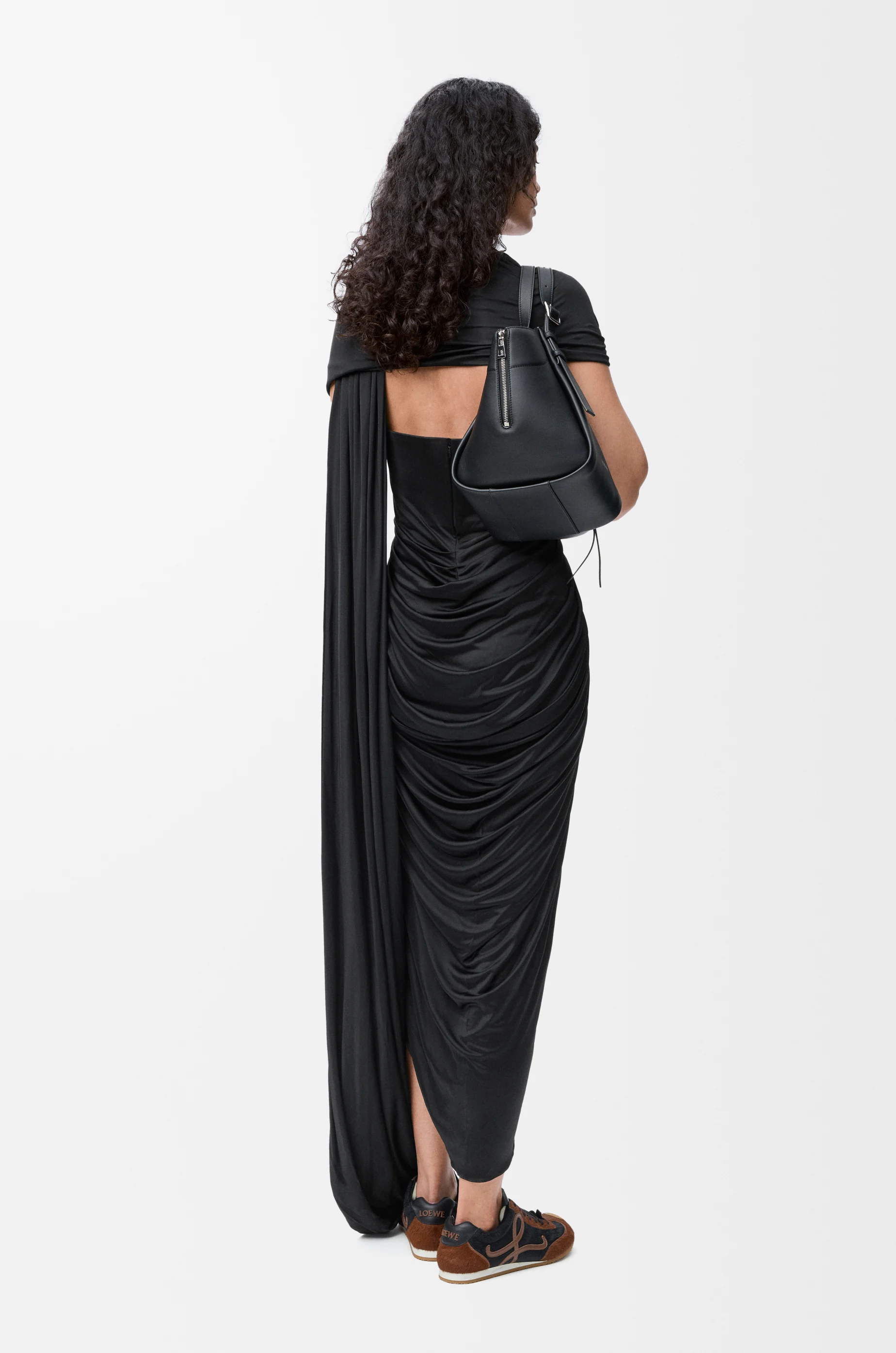 LOEWE 粘胶纤维连衣裙 黑色