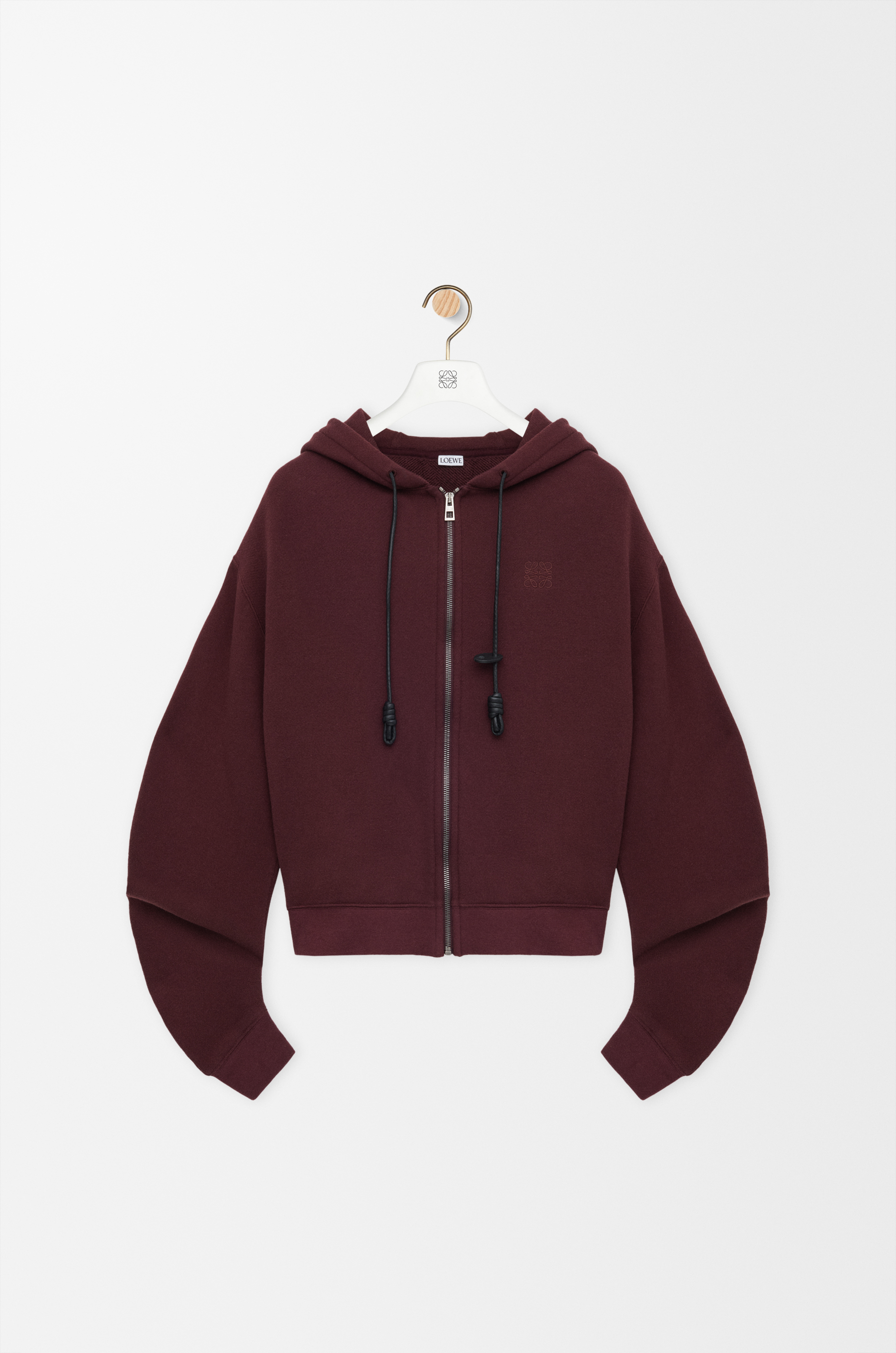 Flamenco hoodie in cotton and cashmere Red - LOEWE