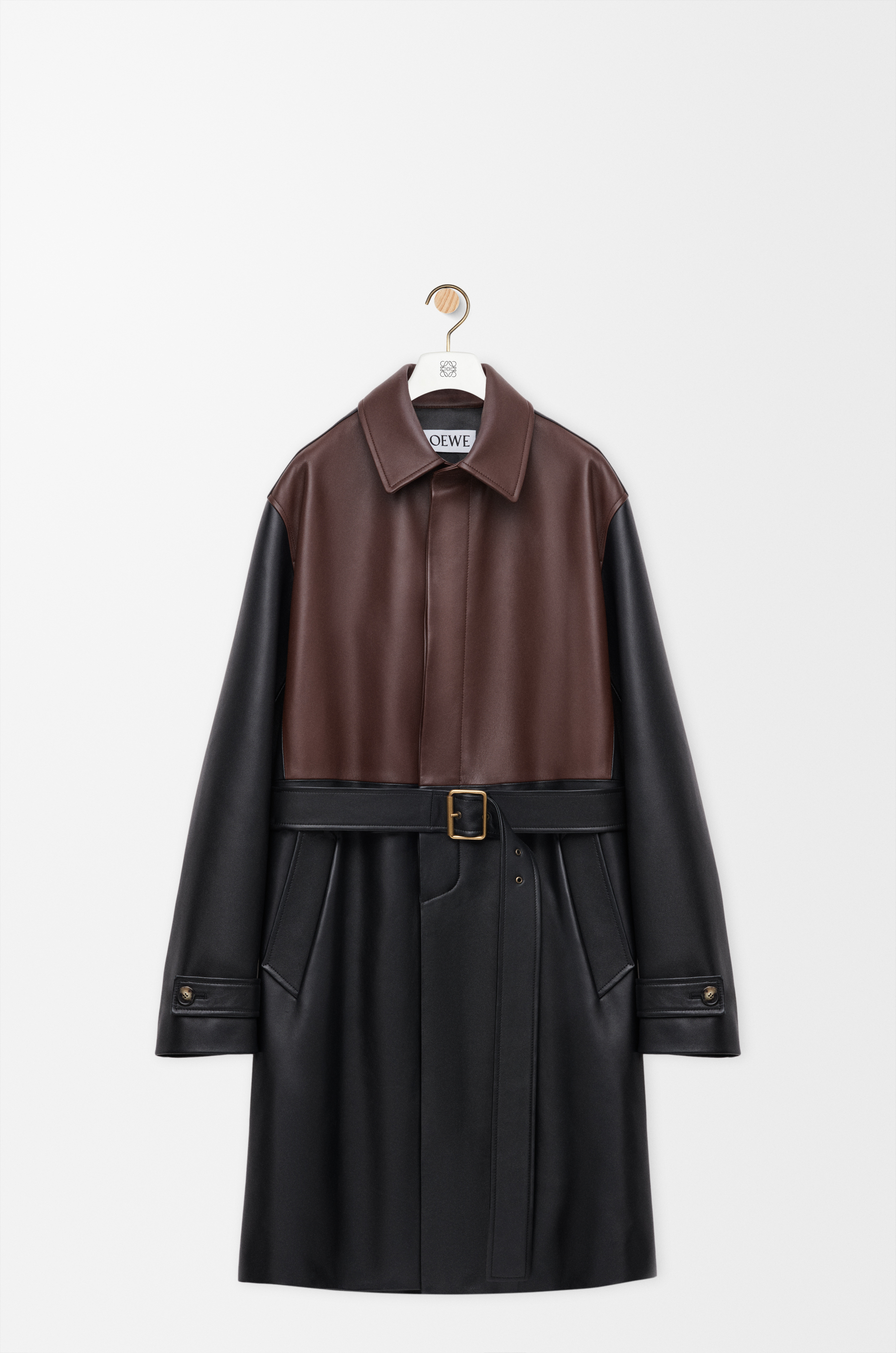 Loewe Coat In Nappa Lambskin Size: 54 For Man In Brown