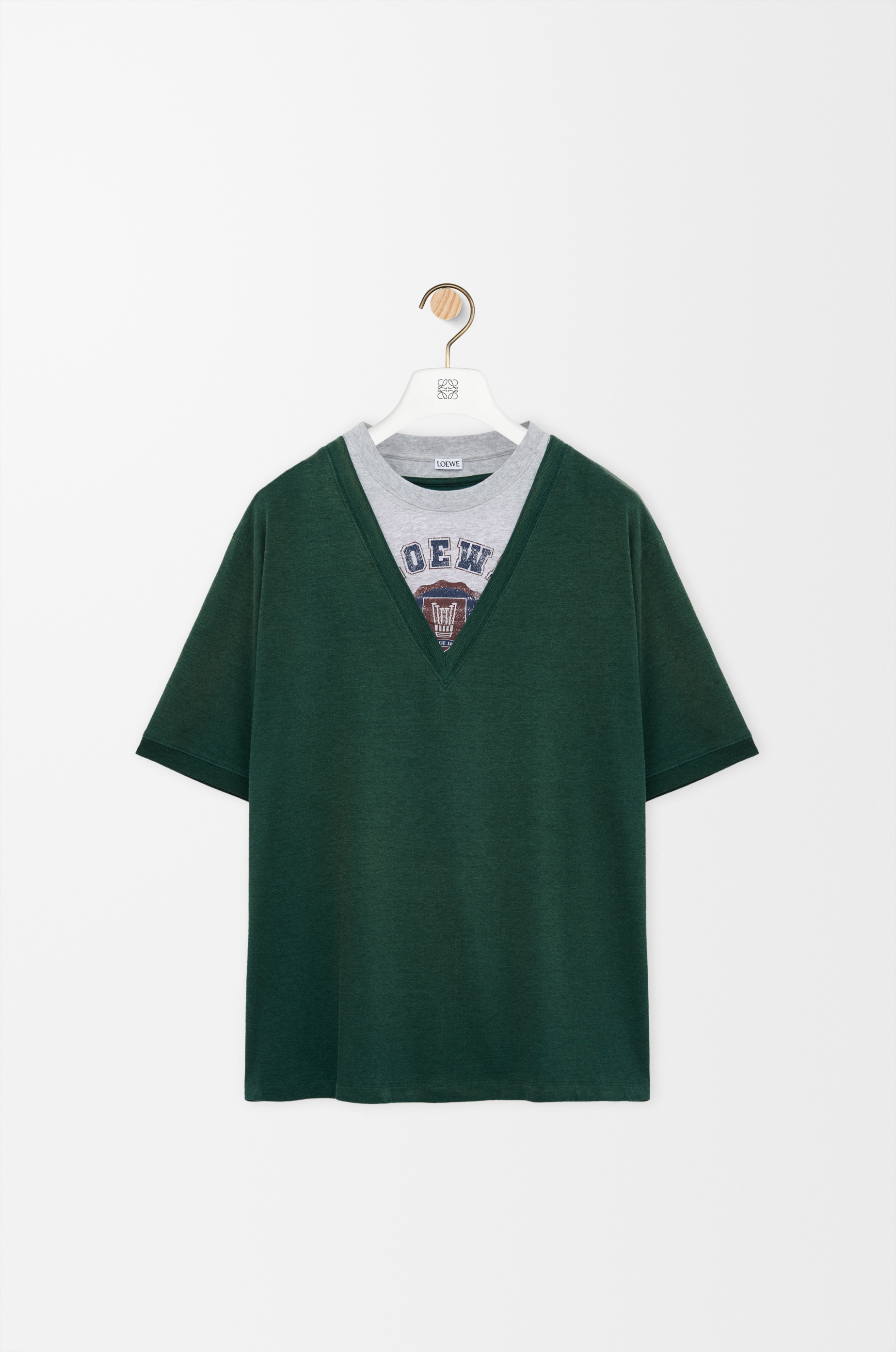 ルーズフィット Tシャツ（コットンブレンド） グリーン - LOEWE