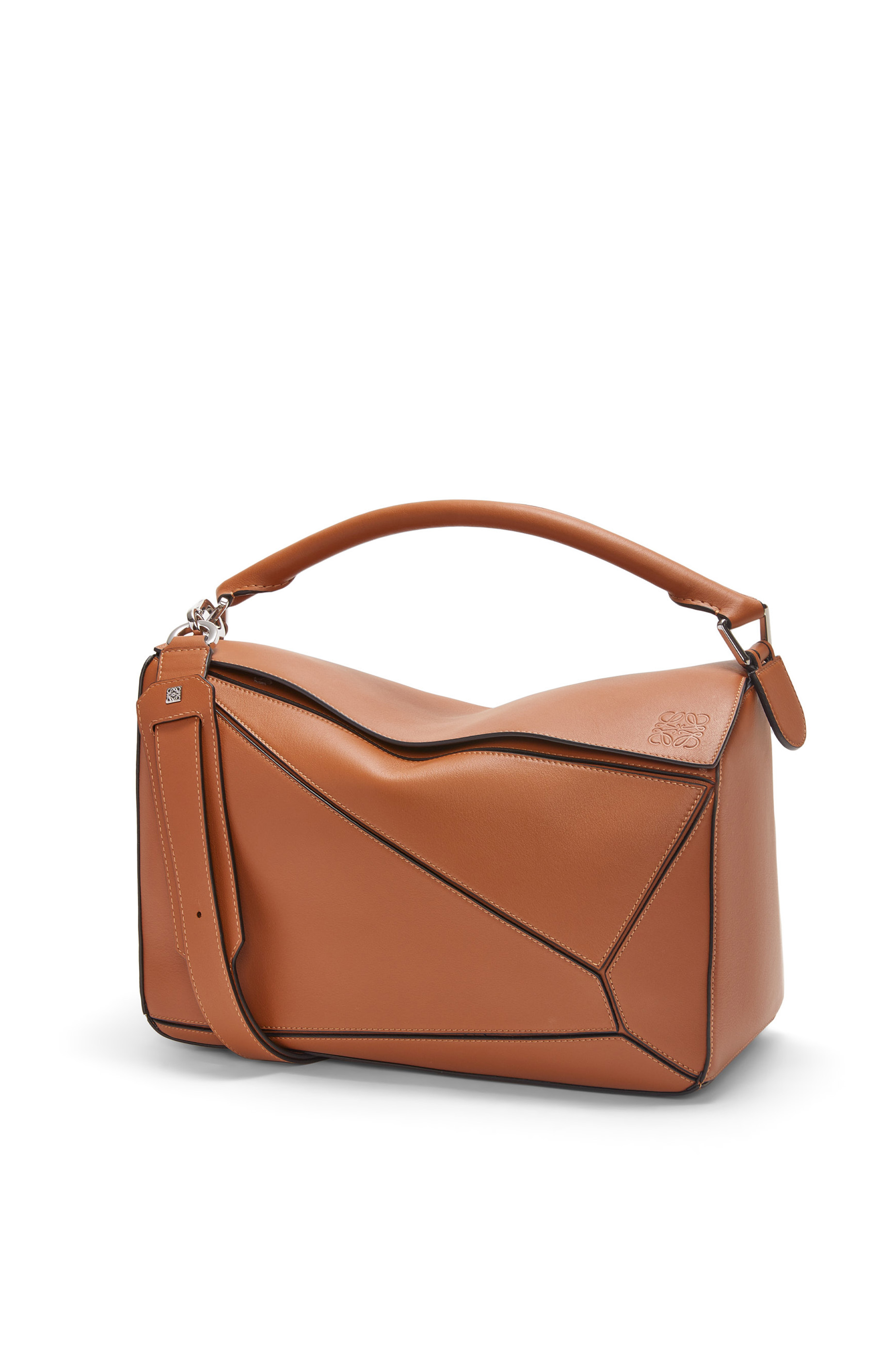 Large Puzzle bag in classic calfskin Tan - LOEWE