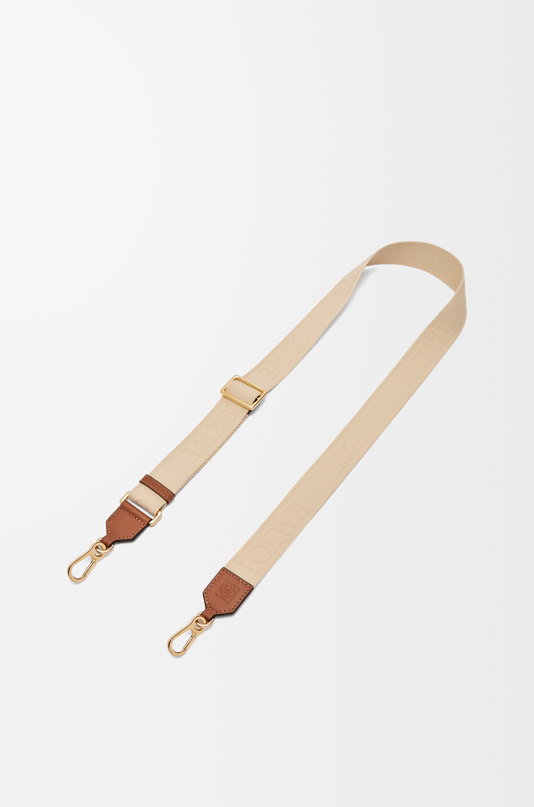 LOEWE strap in cotton and calfskin Natural LOEWE