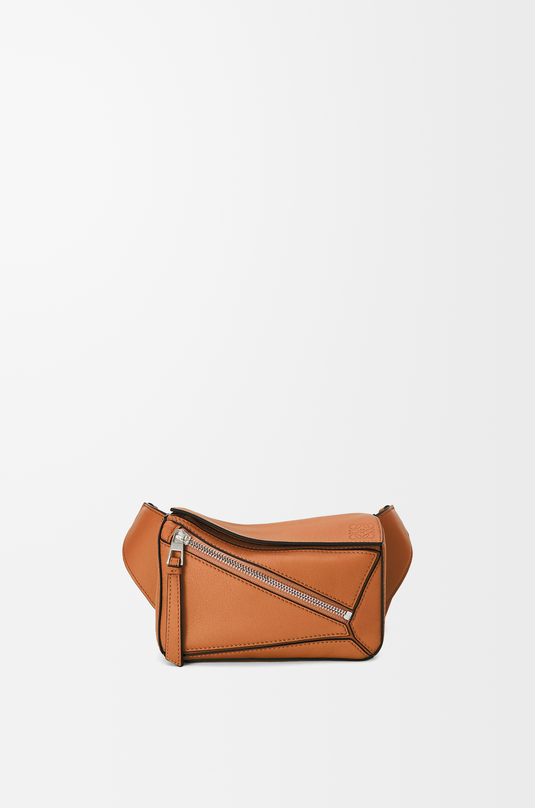 Shop LOEWE PUZZLE Mini Puzzle bumbag in classic calfskin