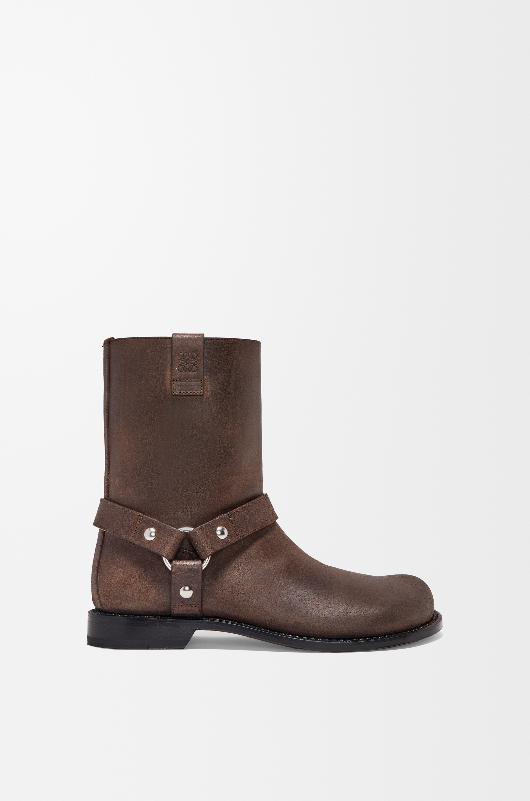 Loewe Leather Campo Biker Boots Brown 41 It