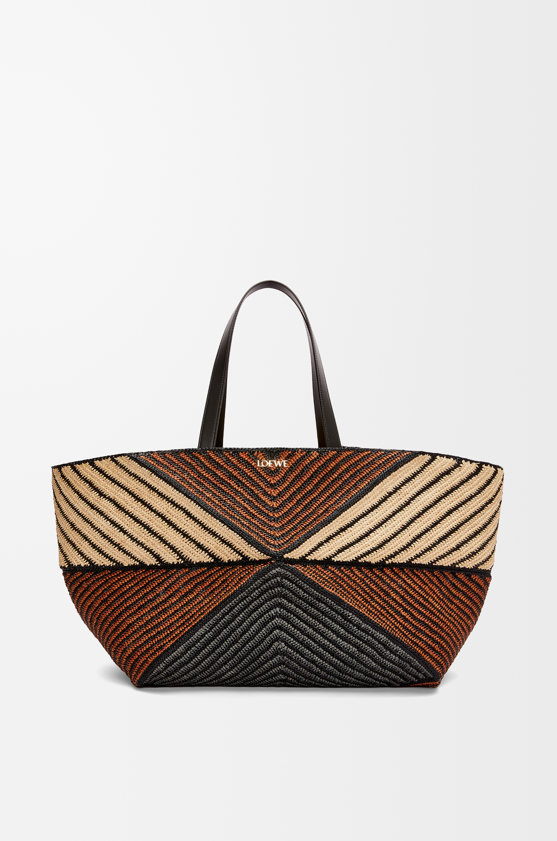XXL Puzzle Fold Tote in raffia XXL Puzzle Fold Tote in raffia