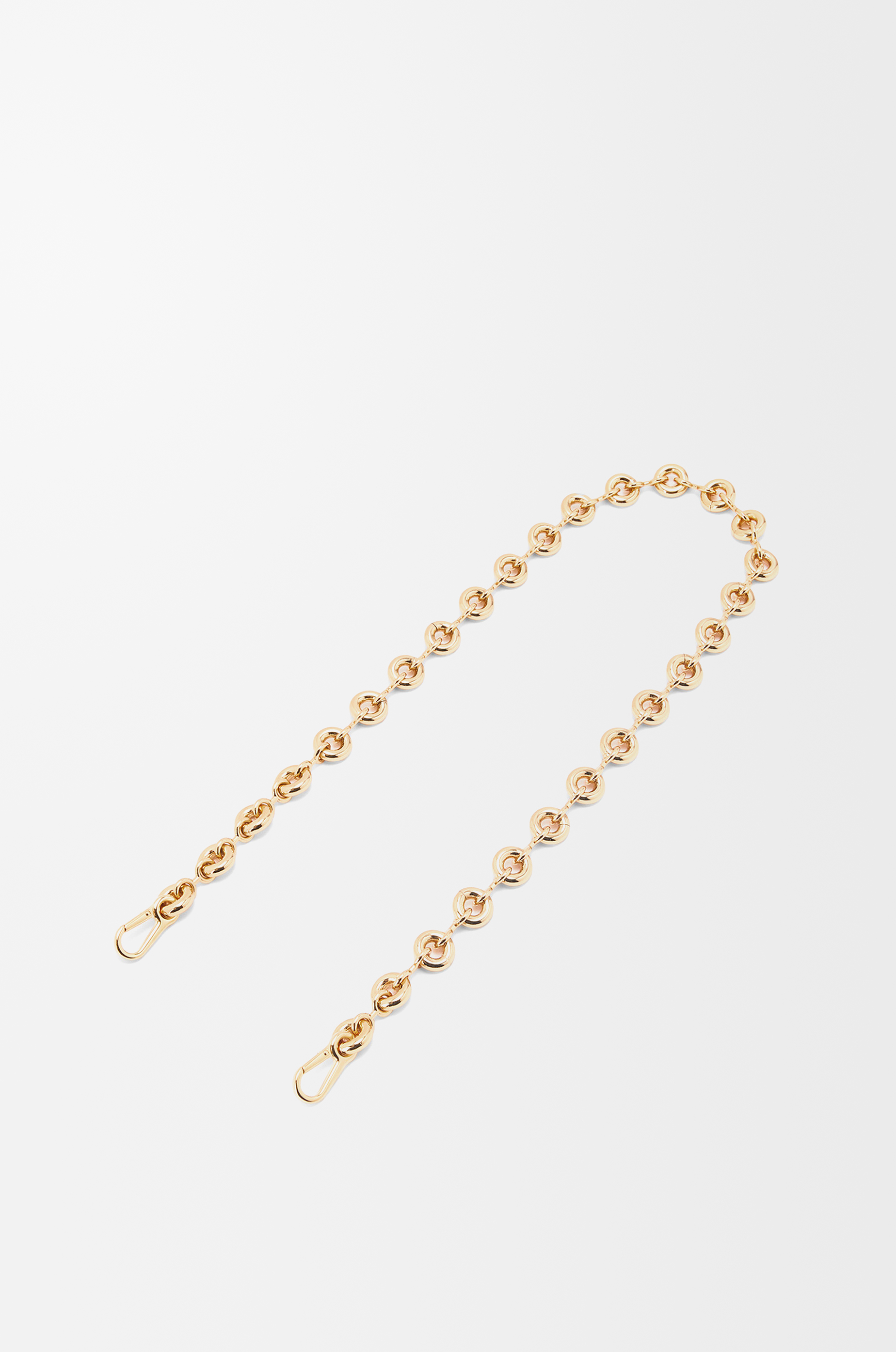 Chunky Flat Gold Chain Handle Strap