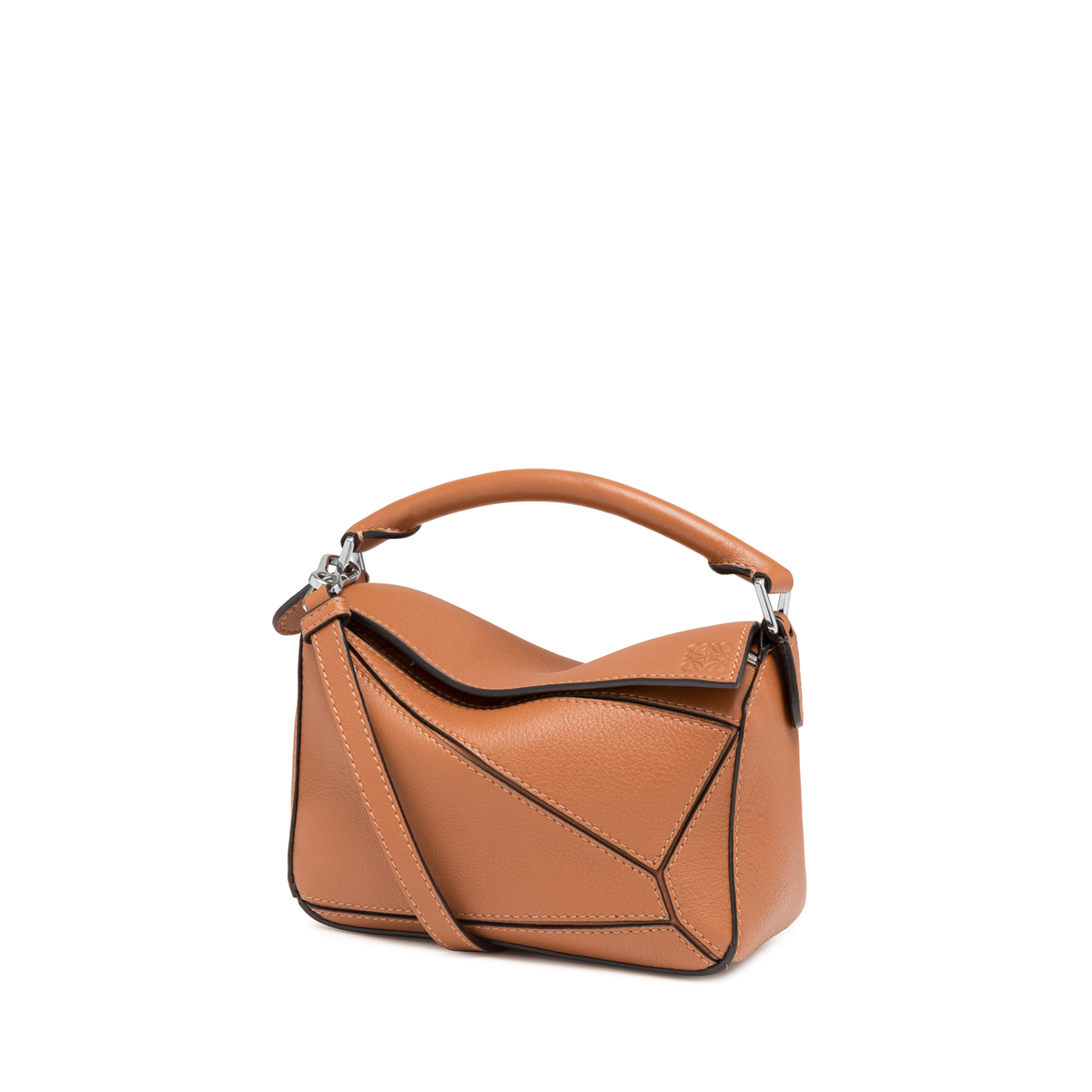 Mini Puzzle Bag In Classic Calfskin Tan Loewe