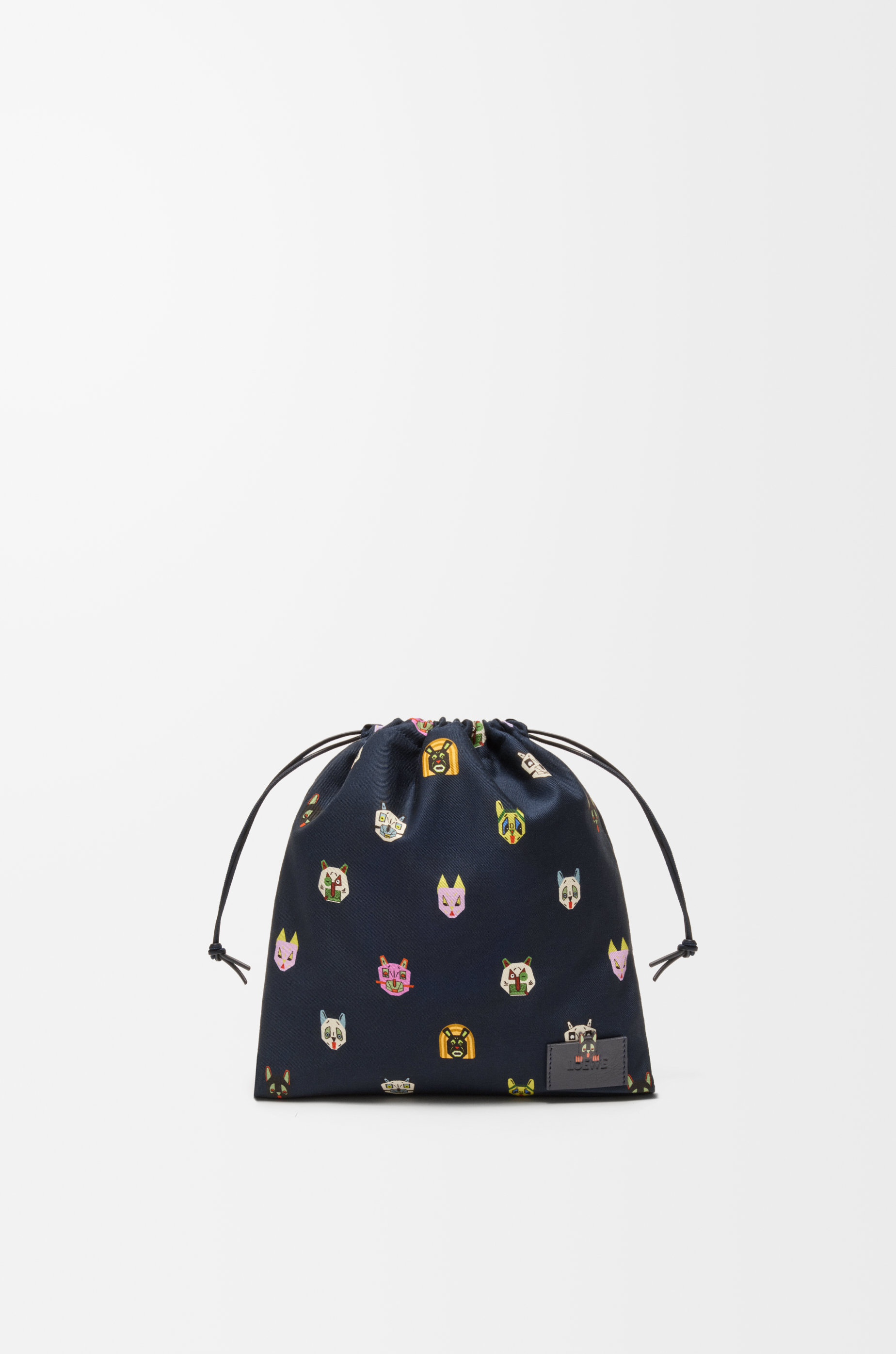 キャッツ ドローストリングポーチ スモール（キャンバス） ブルー