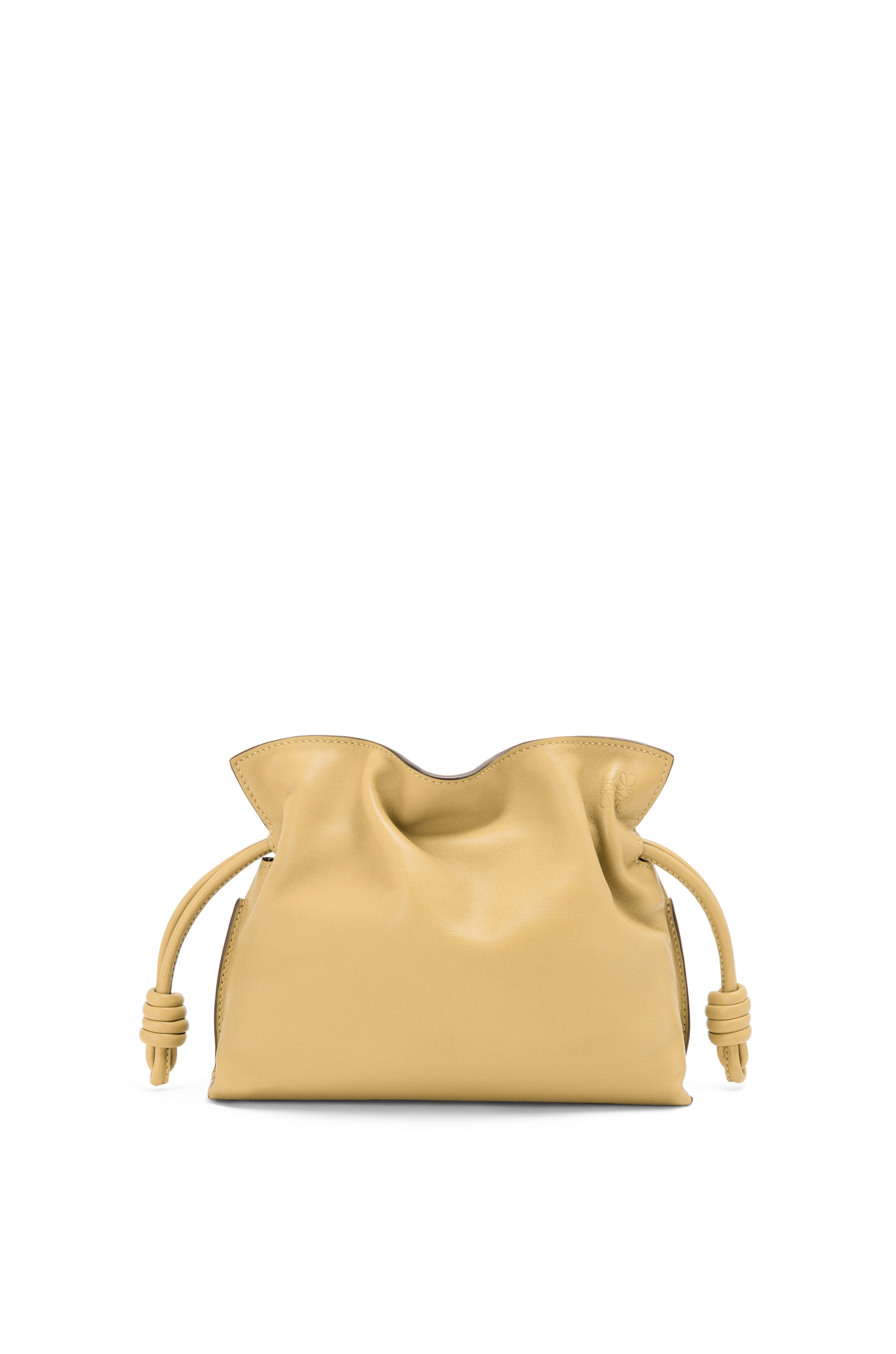 Mini Flamenco clutch in nappa calfskin Dark Butter - LOEWE