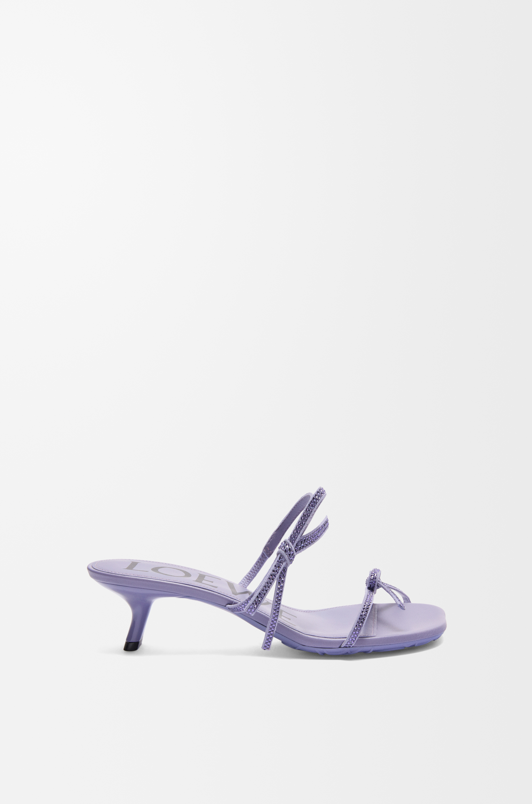 サンダル・ミュール LOEWE PETAL MESH SLINGBACK HEEL SANDALS Petal slingback heel sandal in mesh Brown - LOEWE