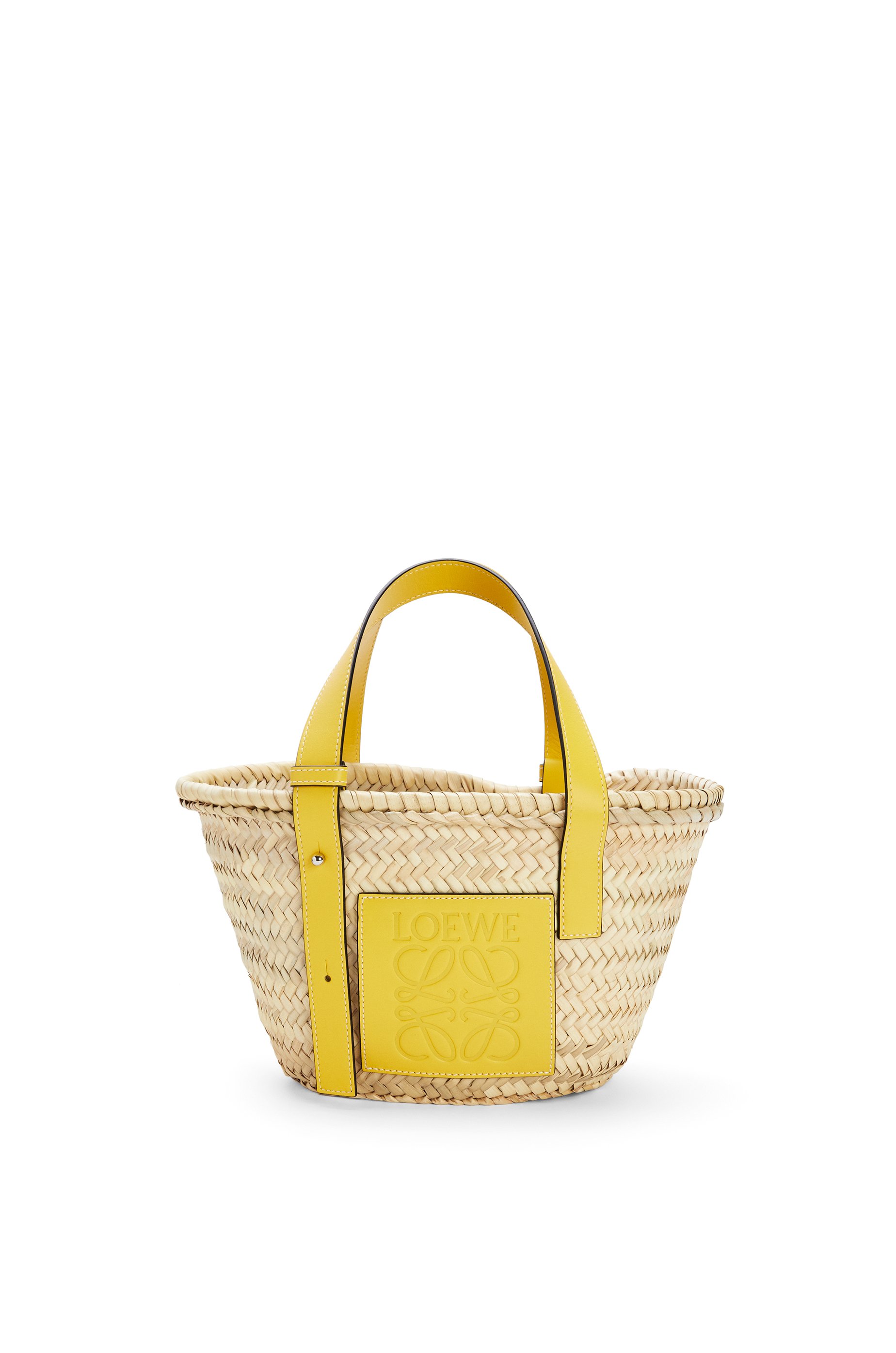 バスケットバッグ スモール ヤシの葉 カーフスキン イエロー Loewe バスケットバッグ スモール ヤシの葉 カーフスキン イエロー Loewe