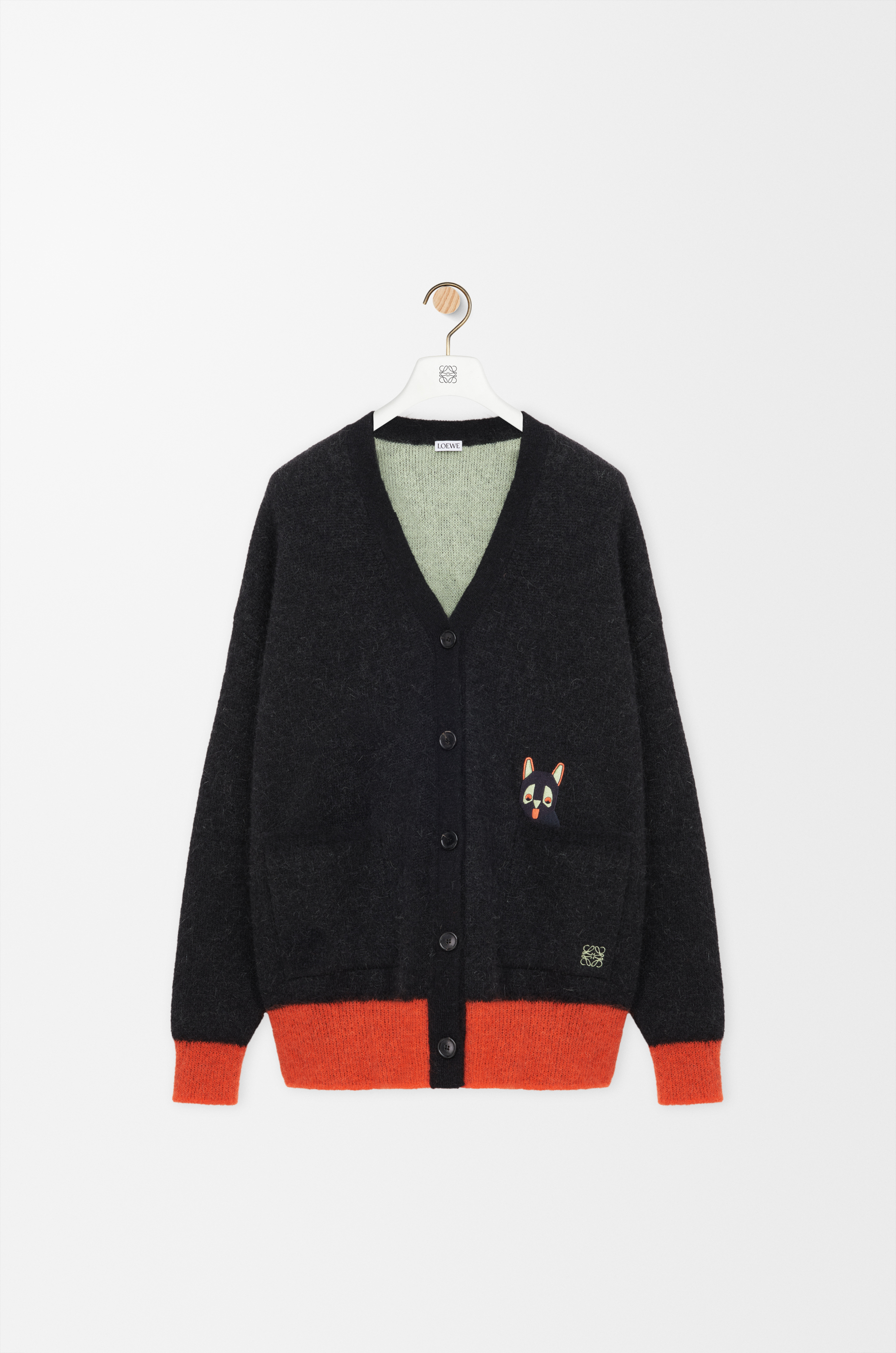 カーディガン（モヘアブレンド） ブラック - LOEWE