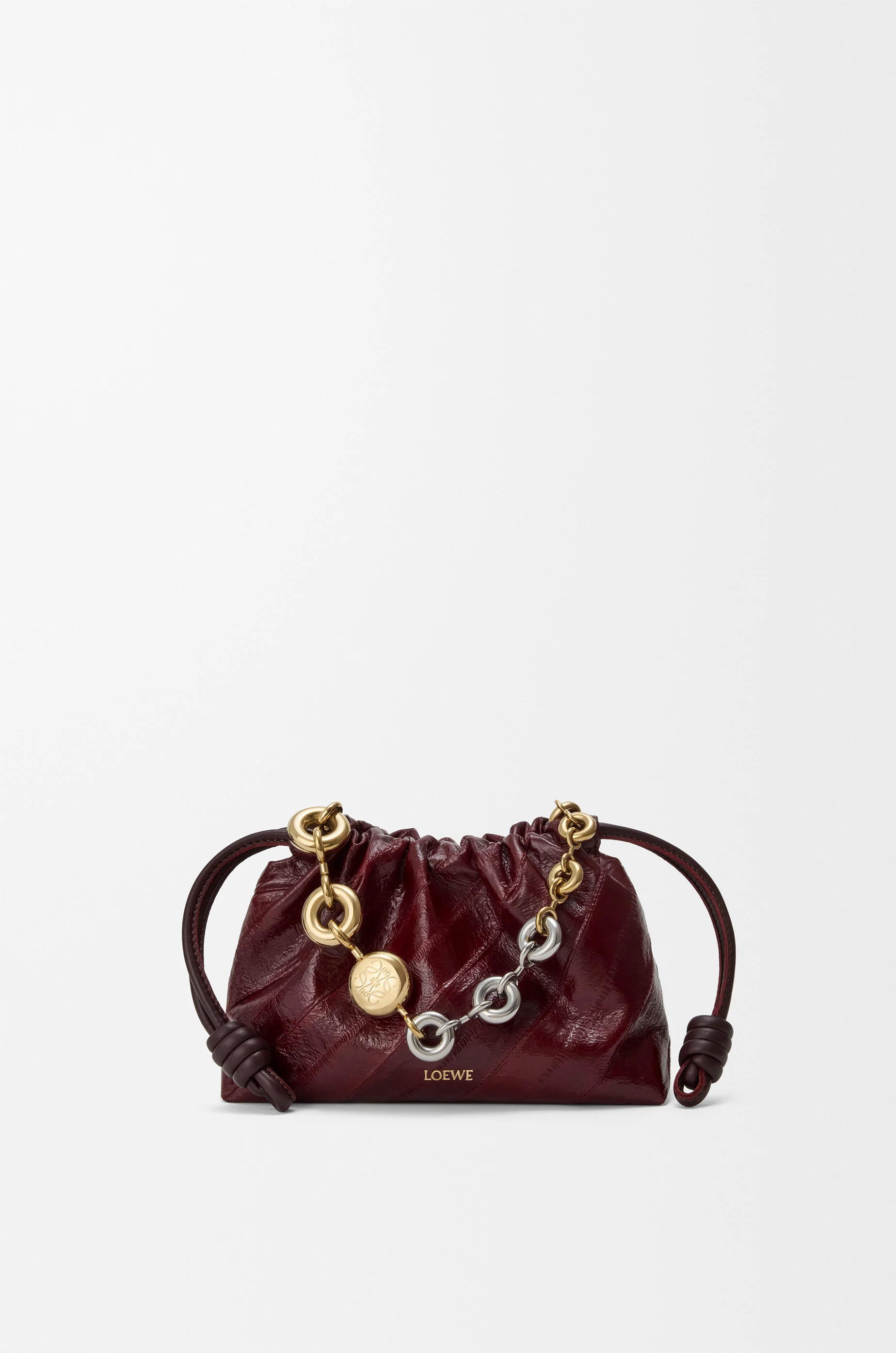 LOEWE バイカラー ドーナツチェーン シルバー/ゴールド