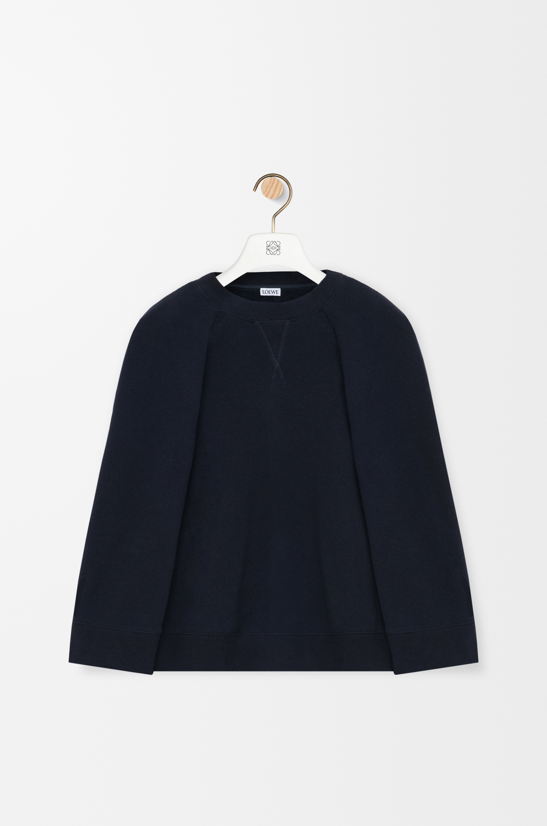 Cape sweatshirt in cotton blend Blue - LOEWE