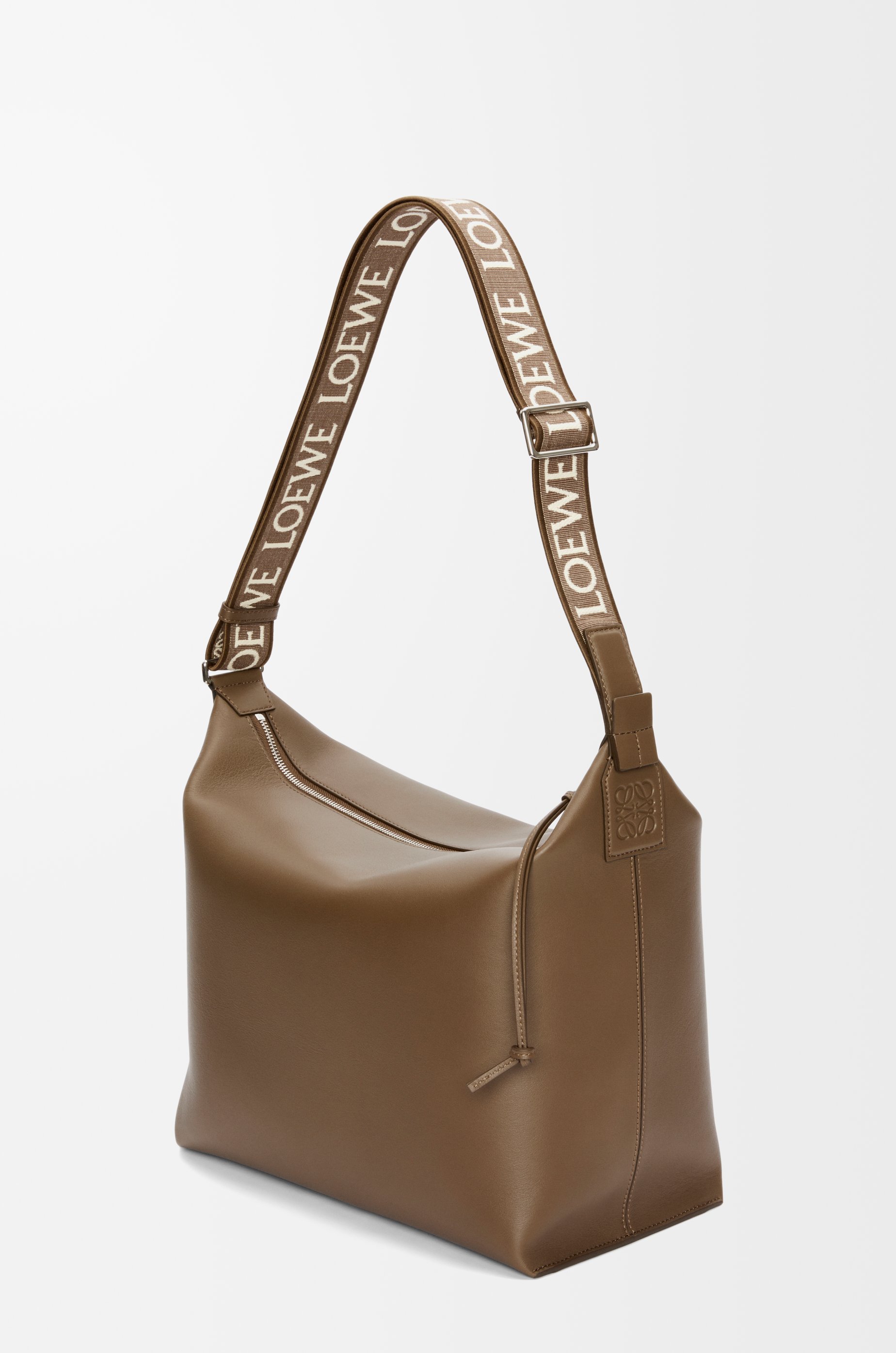 Cubi Crossbody bag in supple smooth calfskin and jacquard Winter