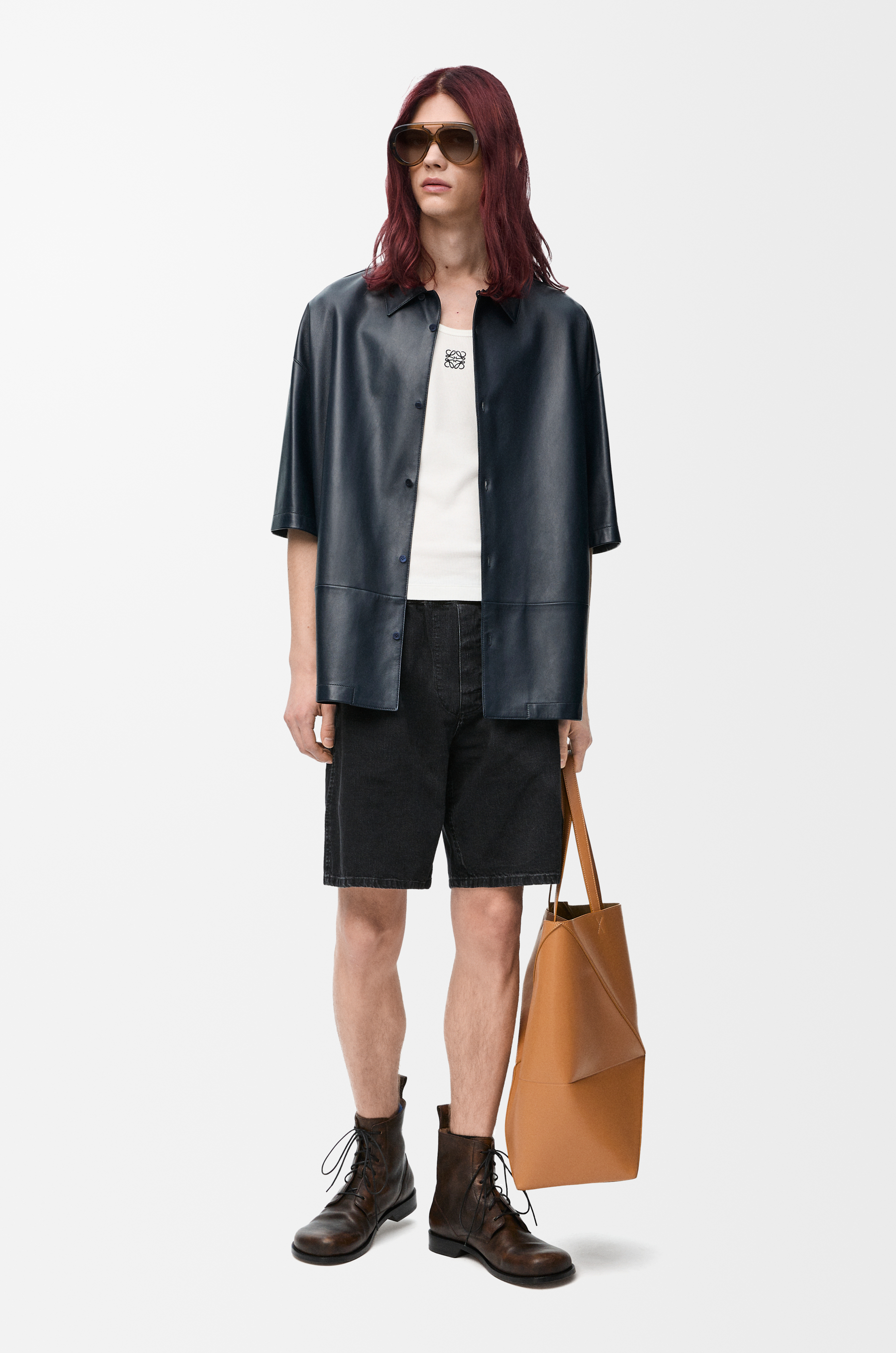 Loewe ショートスリーブ シャツ(コットン&リネン) メンズ