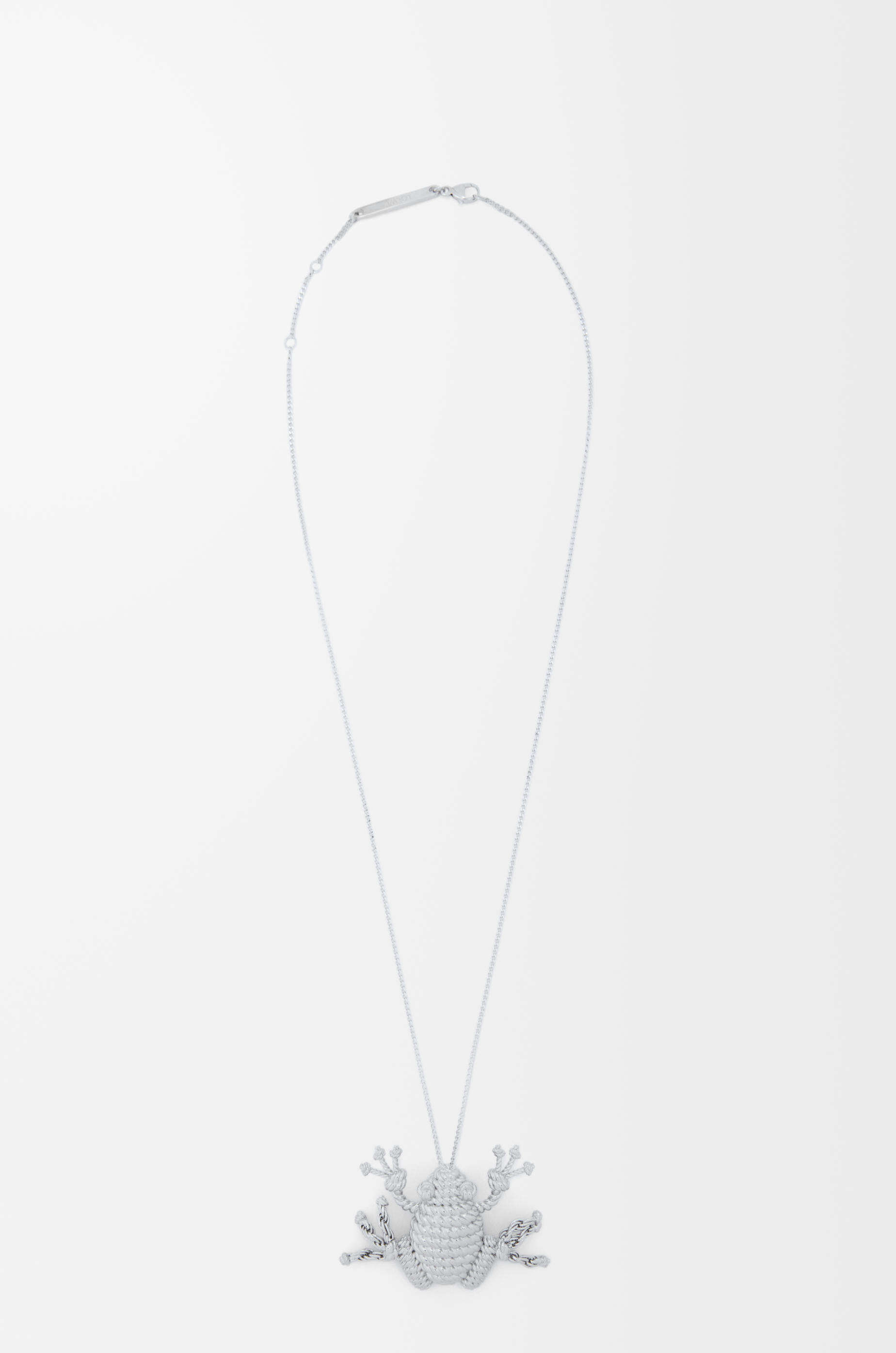 Loewe Frog Necklace For Woman In Silver