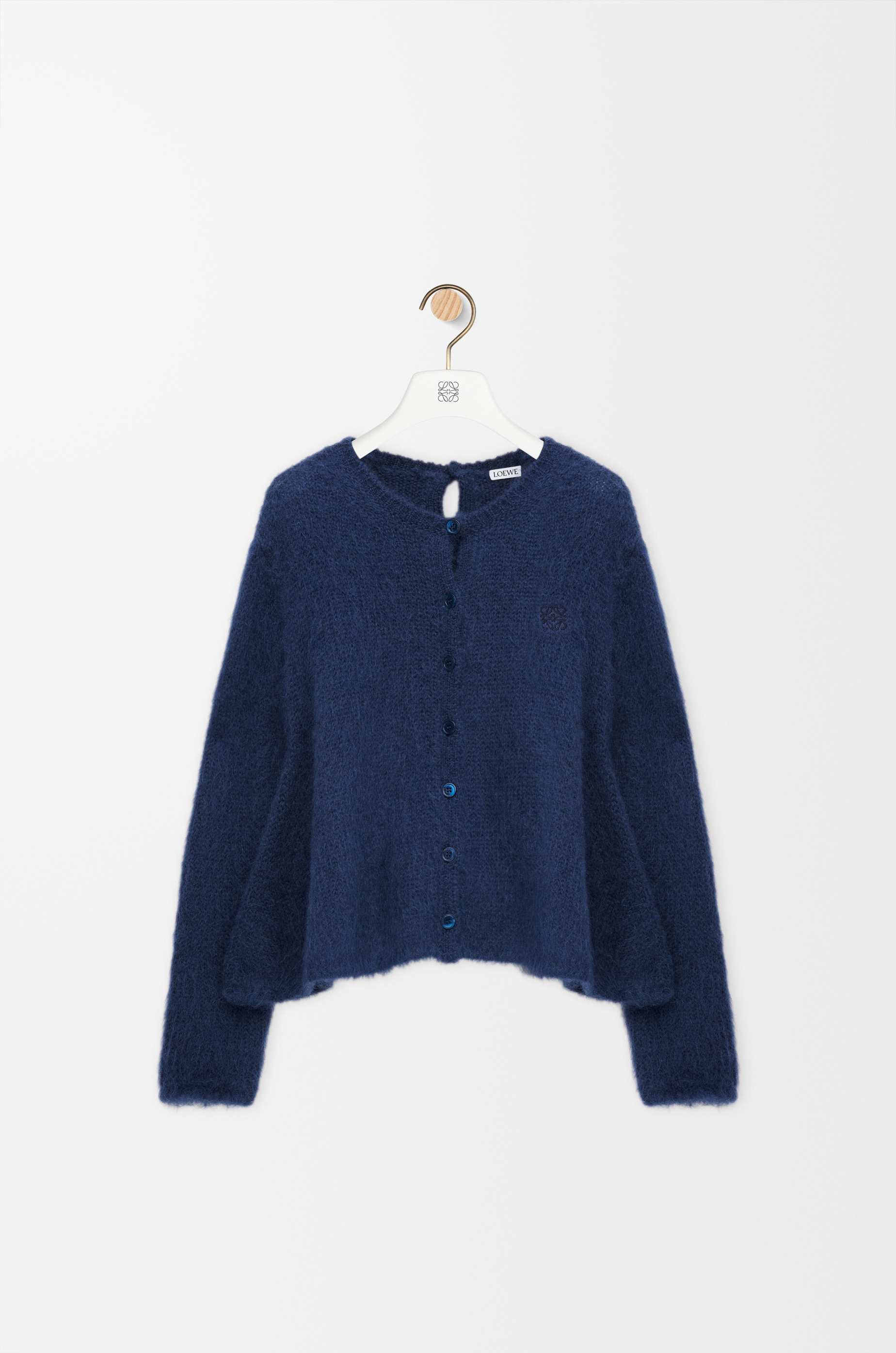 カーディガン（モヘアブレンド） ブルー - LOEWE