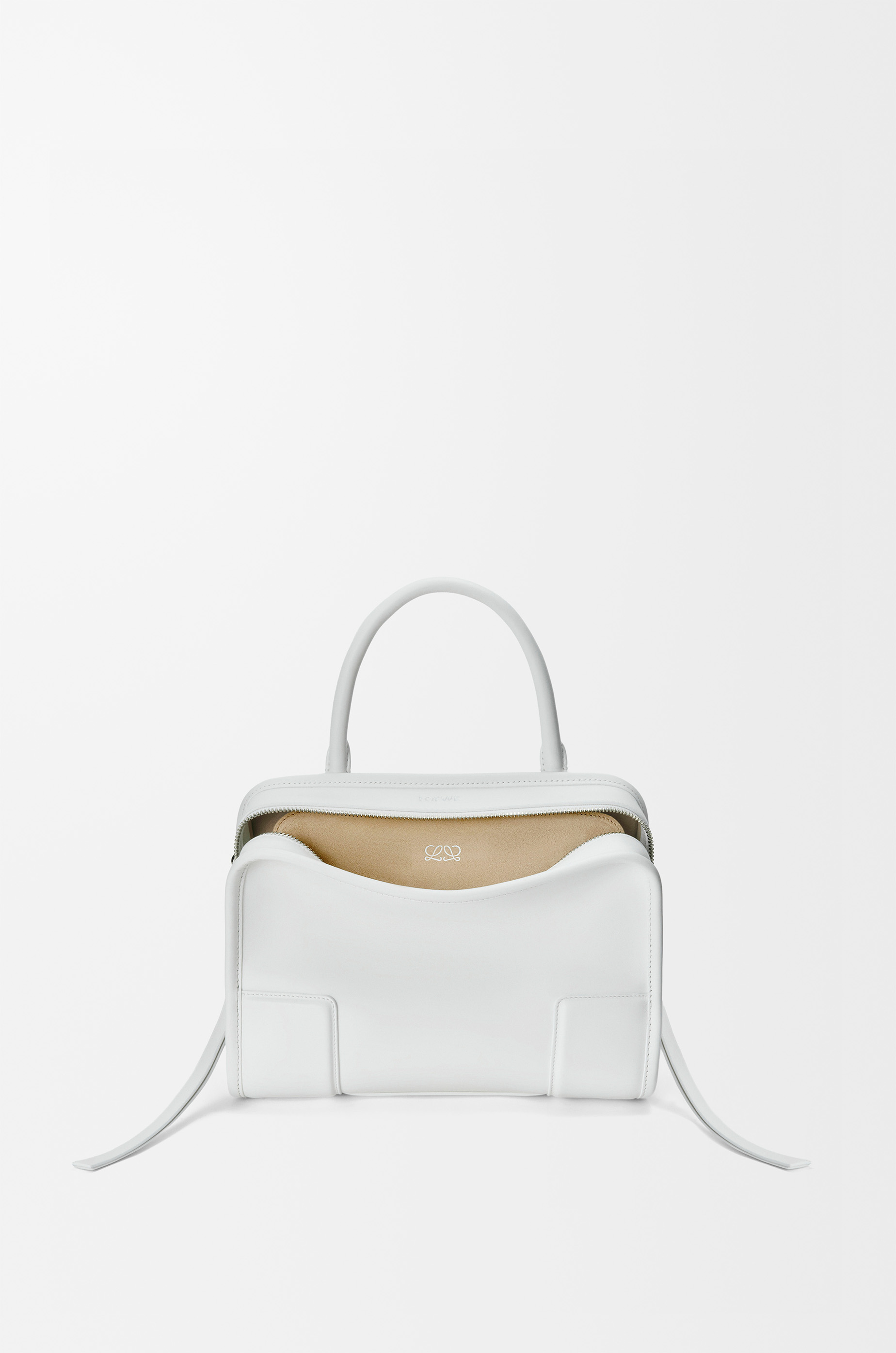 Small Amazona 180 bag in soft calfskin White - LOEWE USA Official