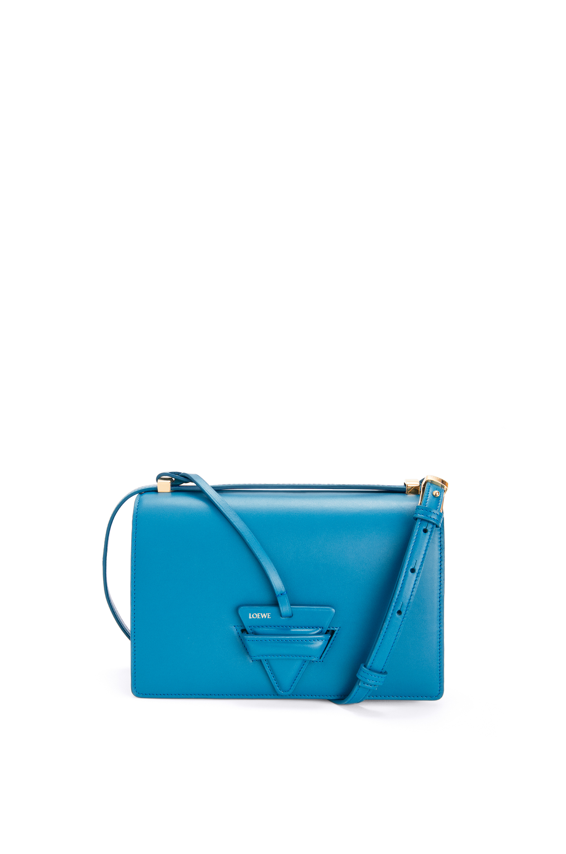 Bolso Barcelona en piel de ternera sedosa Azul Laguna - LOEWE