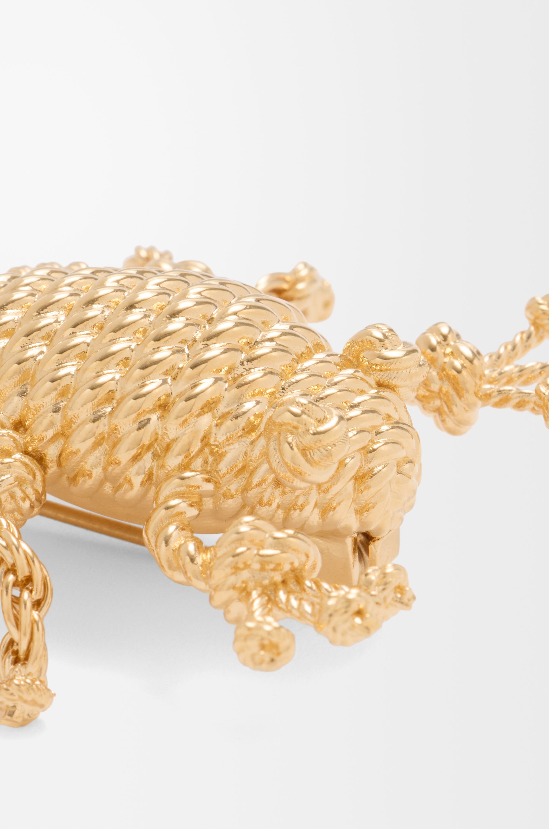 LOEWE Frog brooch Gold
