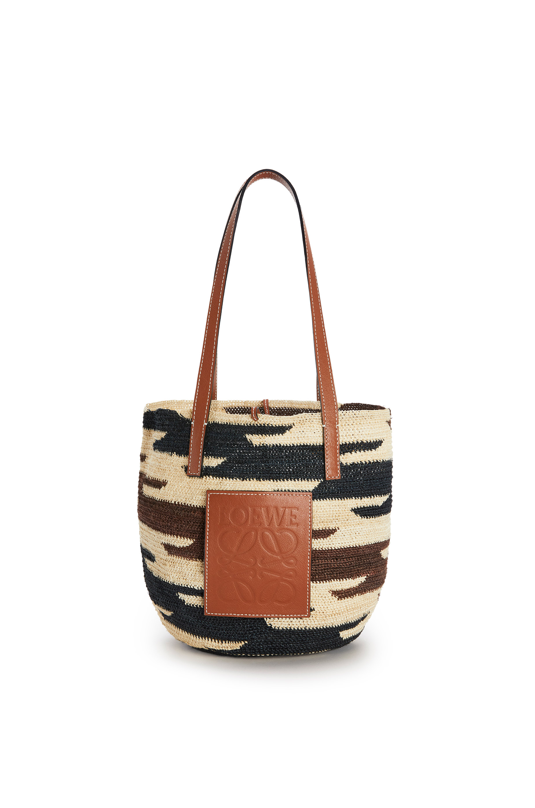 loewe raffia basket bag