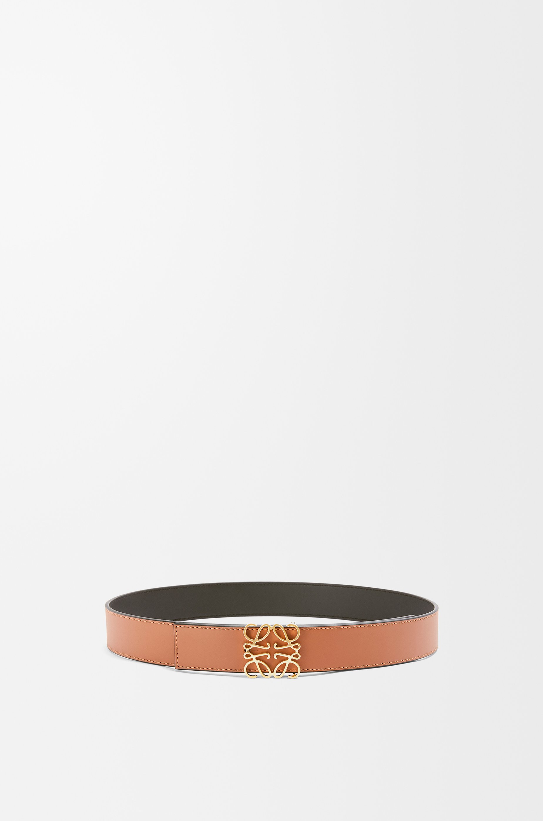 リバーシブル アナグラム ベルト（スムースカーフ） ブラウン - LOEWE