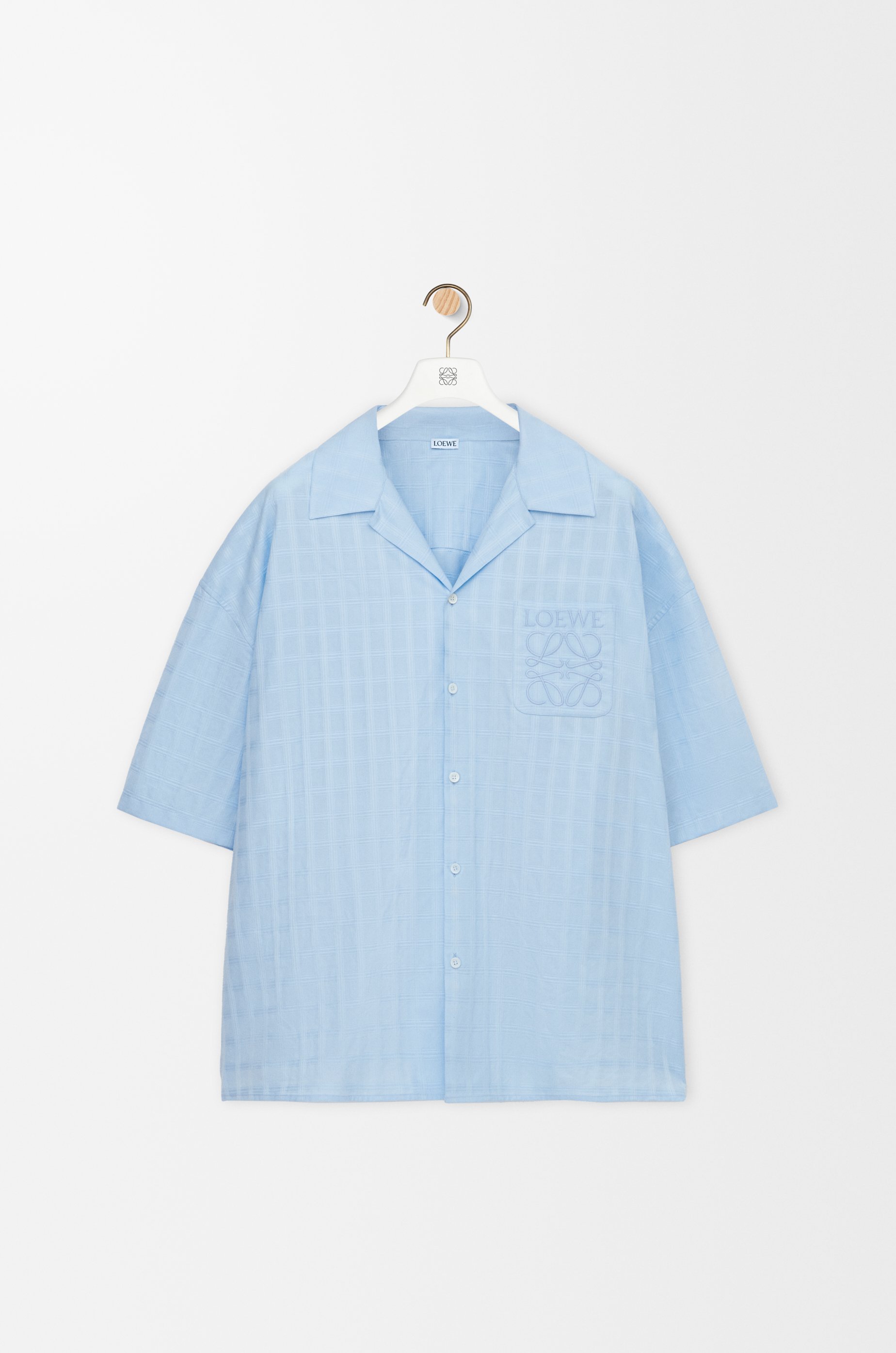 ショートスリーブ シャツ（コットン） ブルー - LOEWE