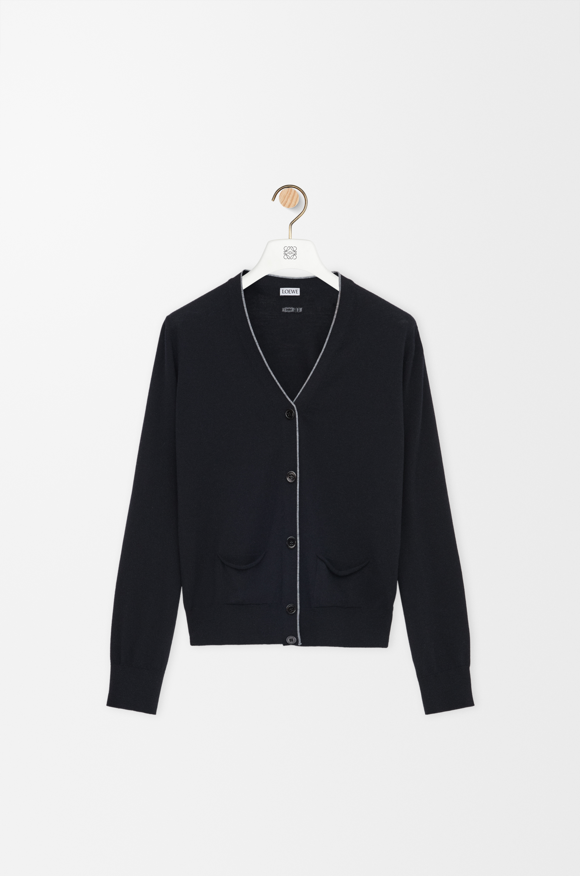 Cardigan in wool Blue - LOEWE APAC official website