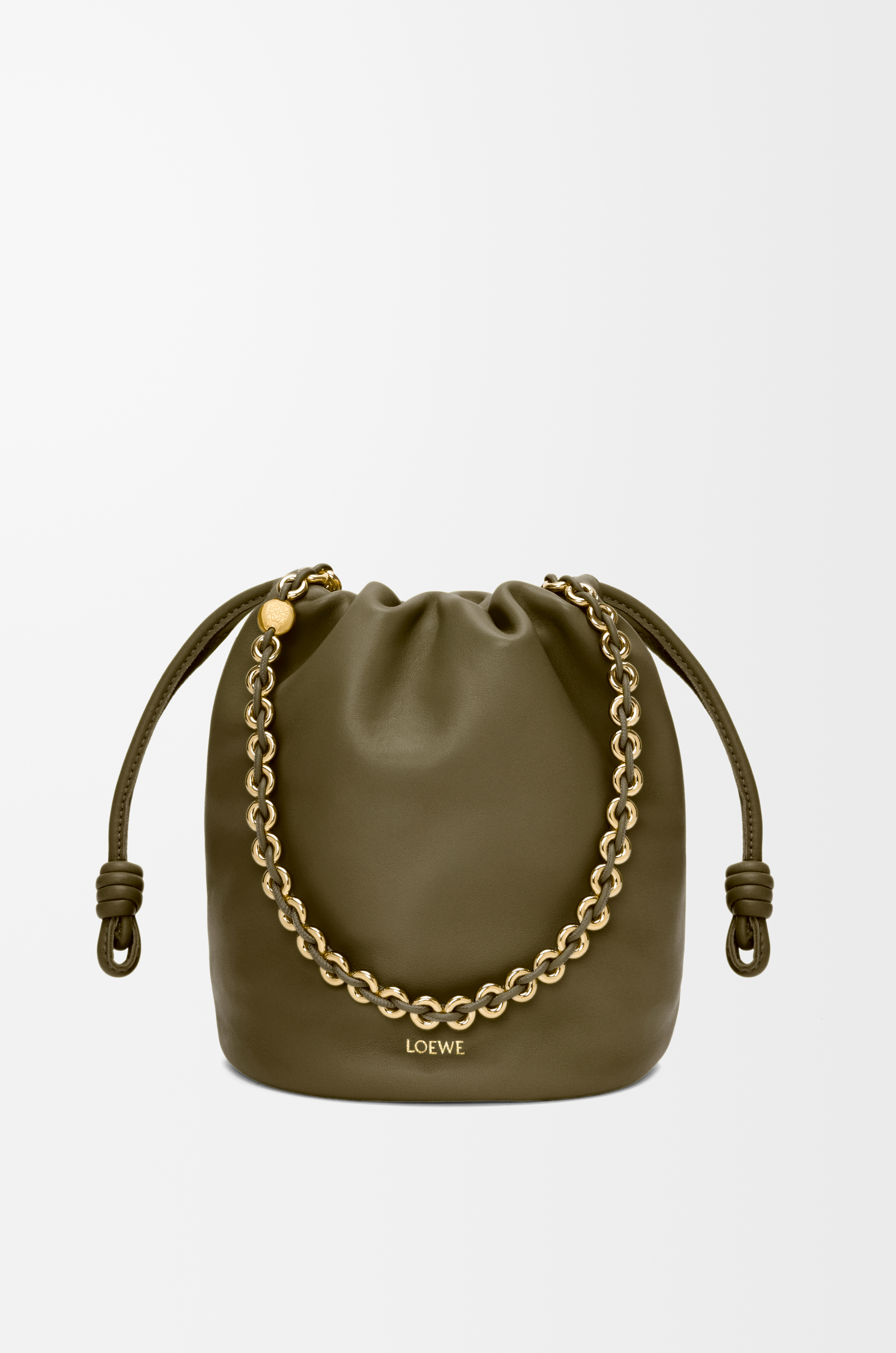 【LOEWE】 フラメンコパース バケットバッグ（メローナパラム） フラメンコパース バケット（メローナパラム） ブラック - LOEWE