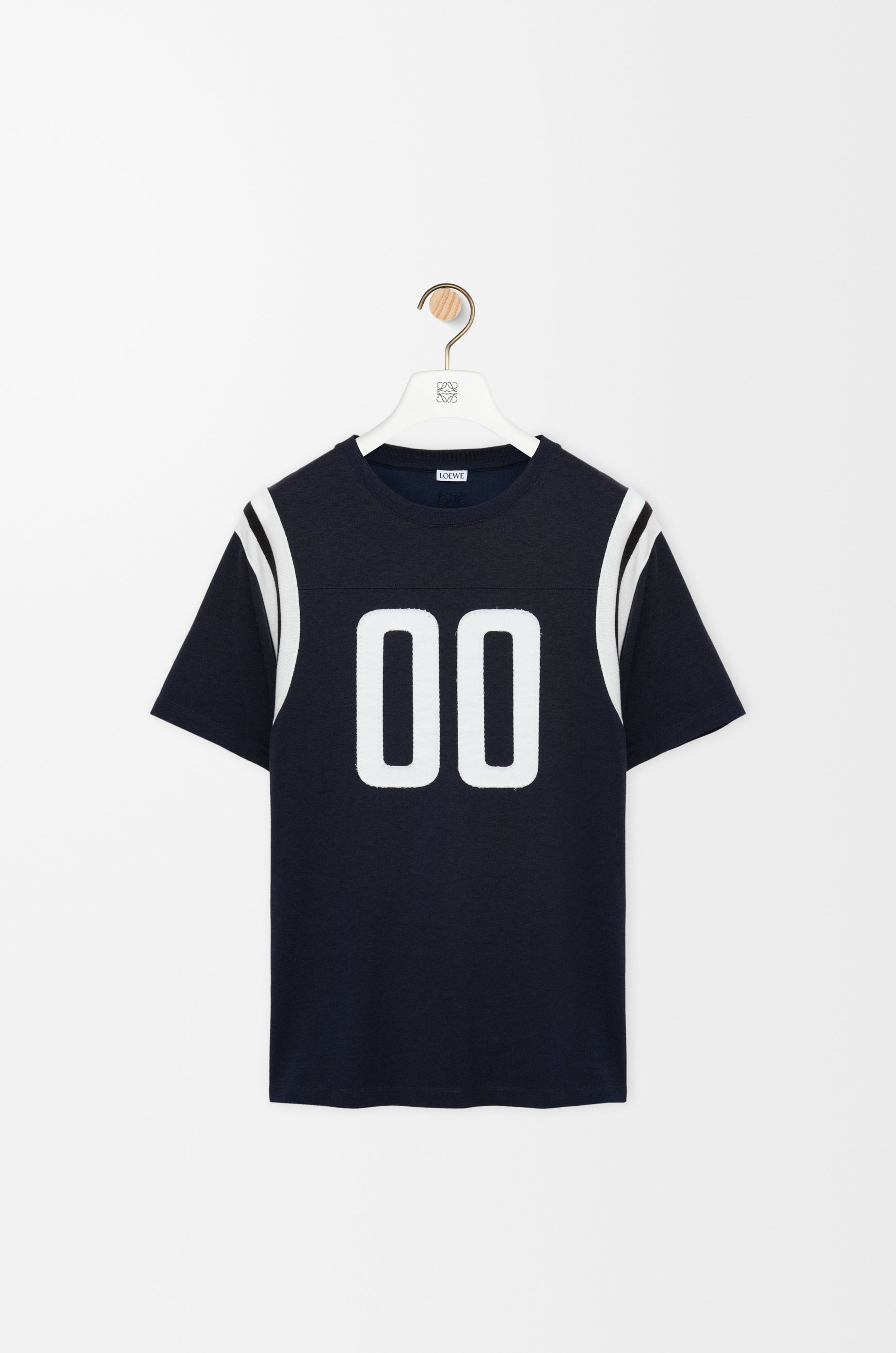 LOEWE Tシャツ Regular fit T-shirt in cotton and viscose Blue - LOEWE