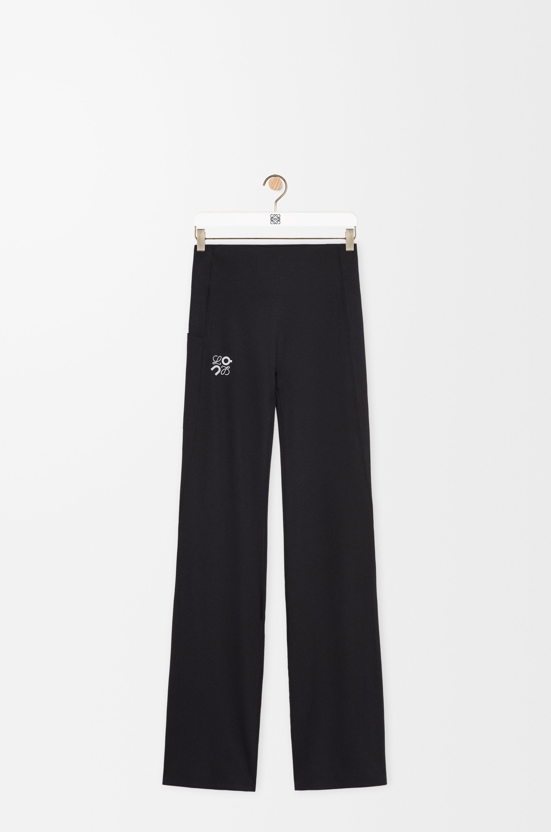 Soft bootleg pants in technical jersey Black - LOEWE