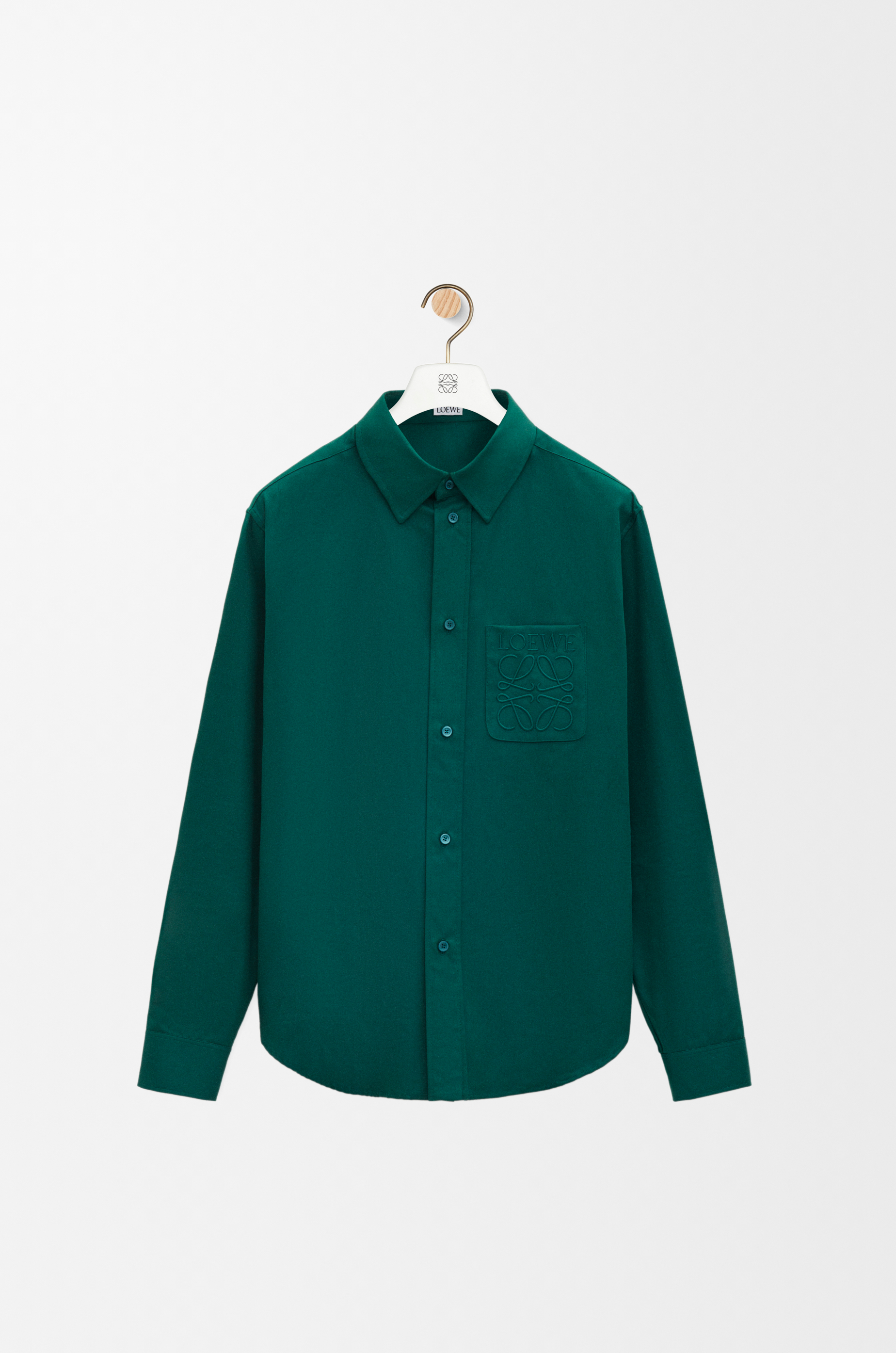 ロエベ LOEWE 長袖レギュラーカラーシャツ ブルー メンズ h526y1dw07 