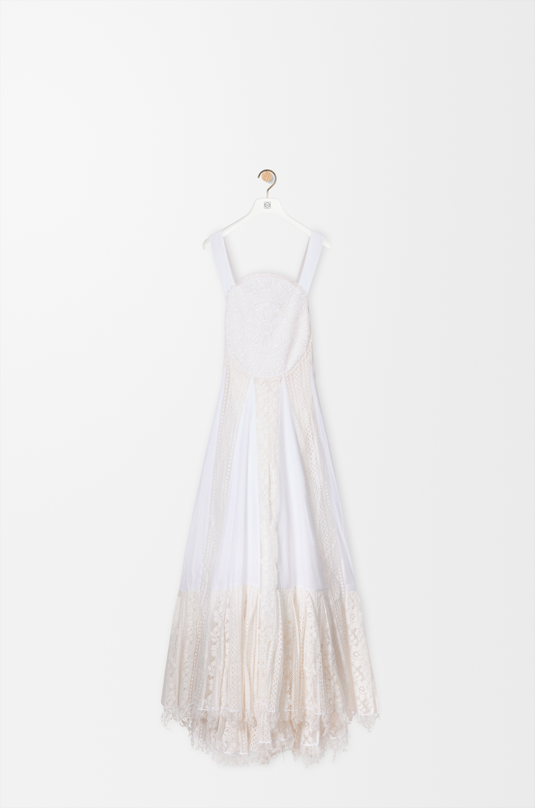 Lace dress in cotton White - LOEWE