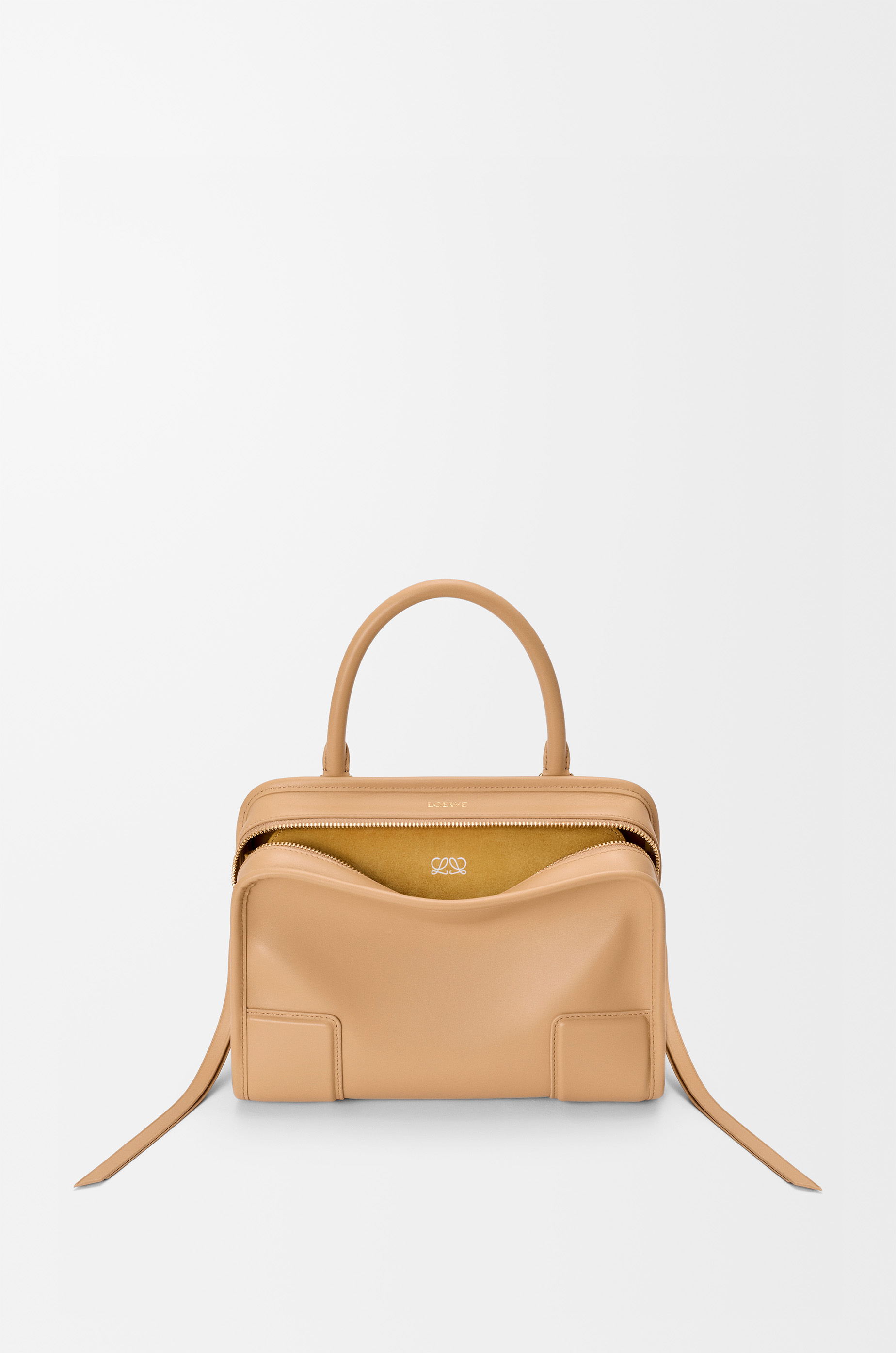 Small Amazona 180 bag in soft calfskin Beige - LOEWE USA Official